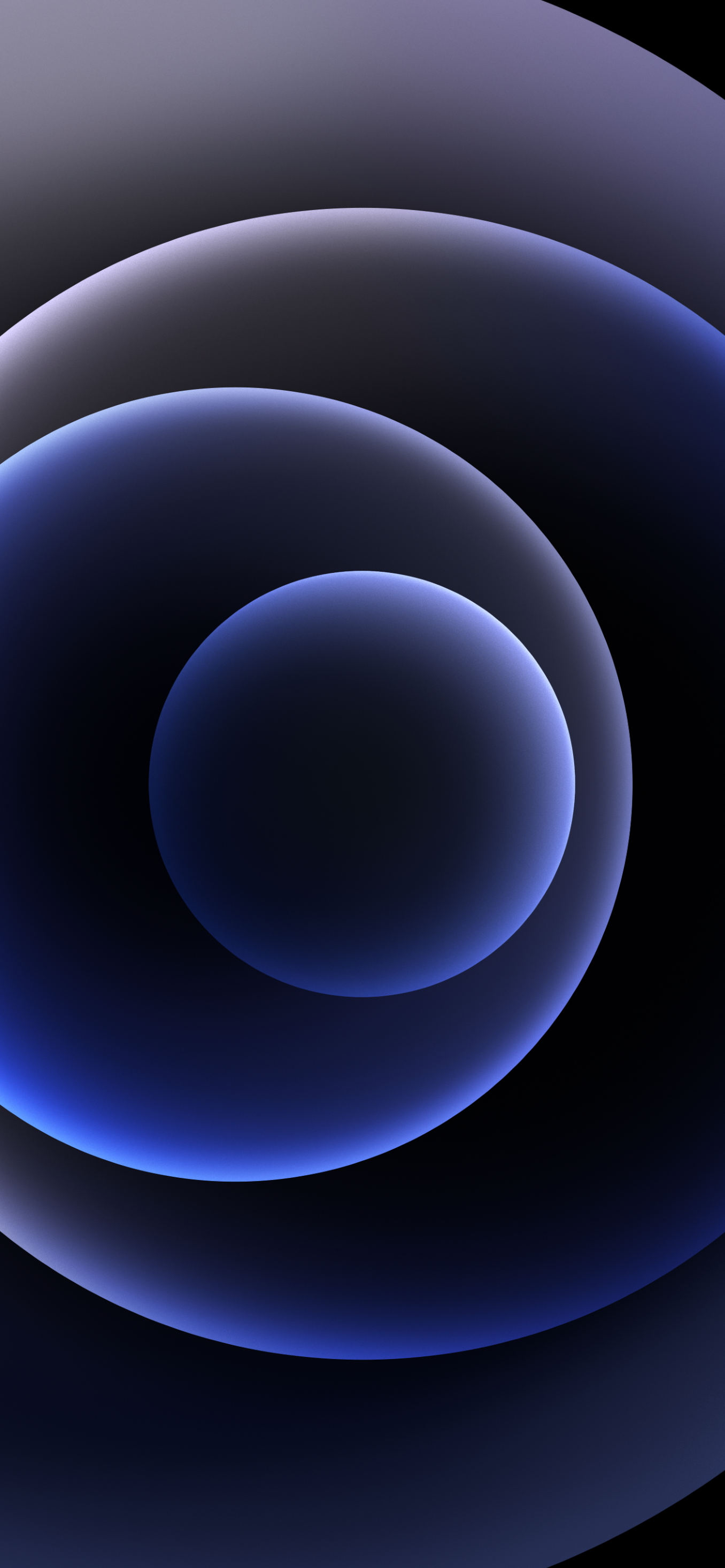 iPhone 12 Pro, Apple, Konzentrische Kreise, Graublau, Abstrakt, Full HD, Handy-Hintergrund