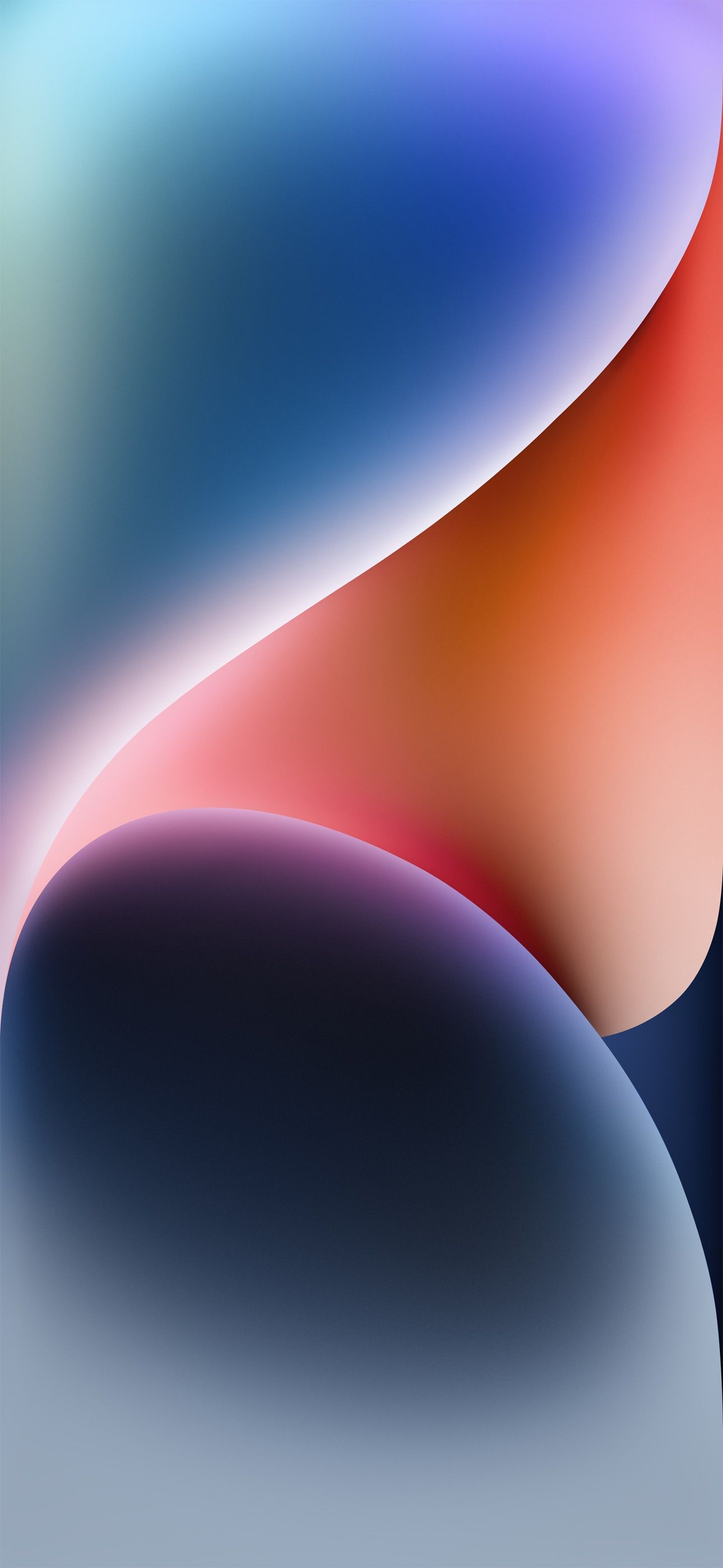 iPhone 14, Apple, Abstrakt, Pastell, Blau, Full HD, Handy-Hintergrund im Hochformat