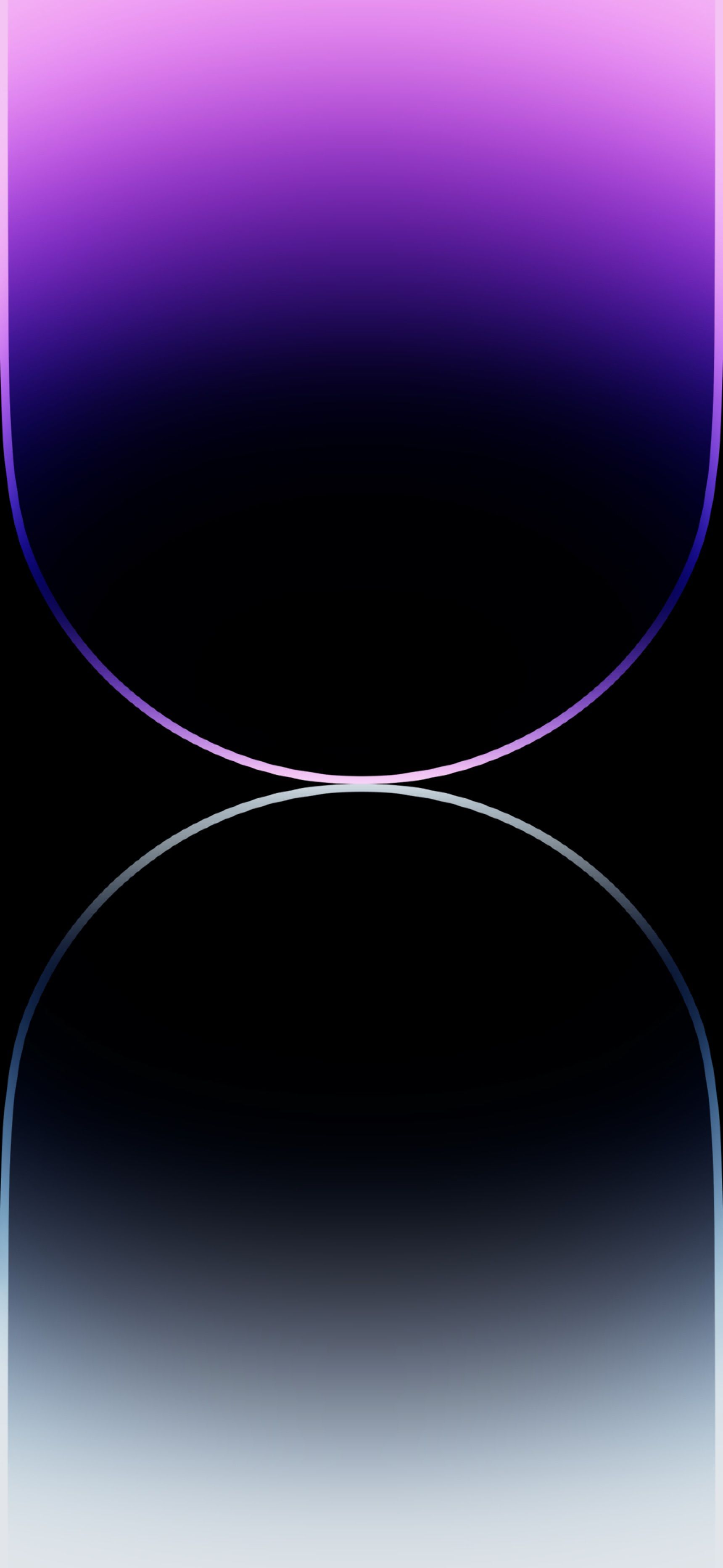 iPhone 14 Pro, Apple, Lila, Dynamic Island, Schwarzer Hintergrund, Sperrbildschirm fürs iPhone