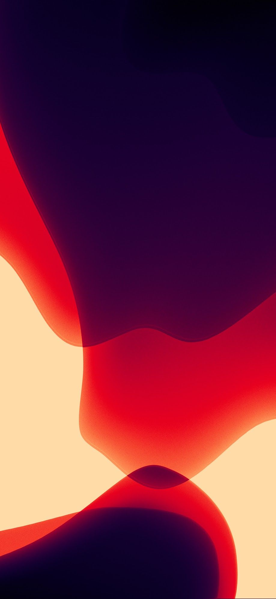 iOS 13, Apple, Abstrakt, Rot, Dunkelrot, HD, Sperrbildschirm fürs iPhone