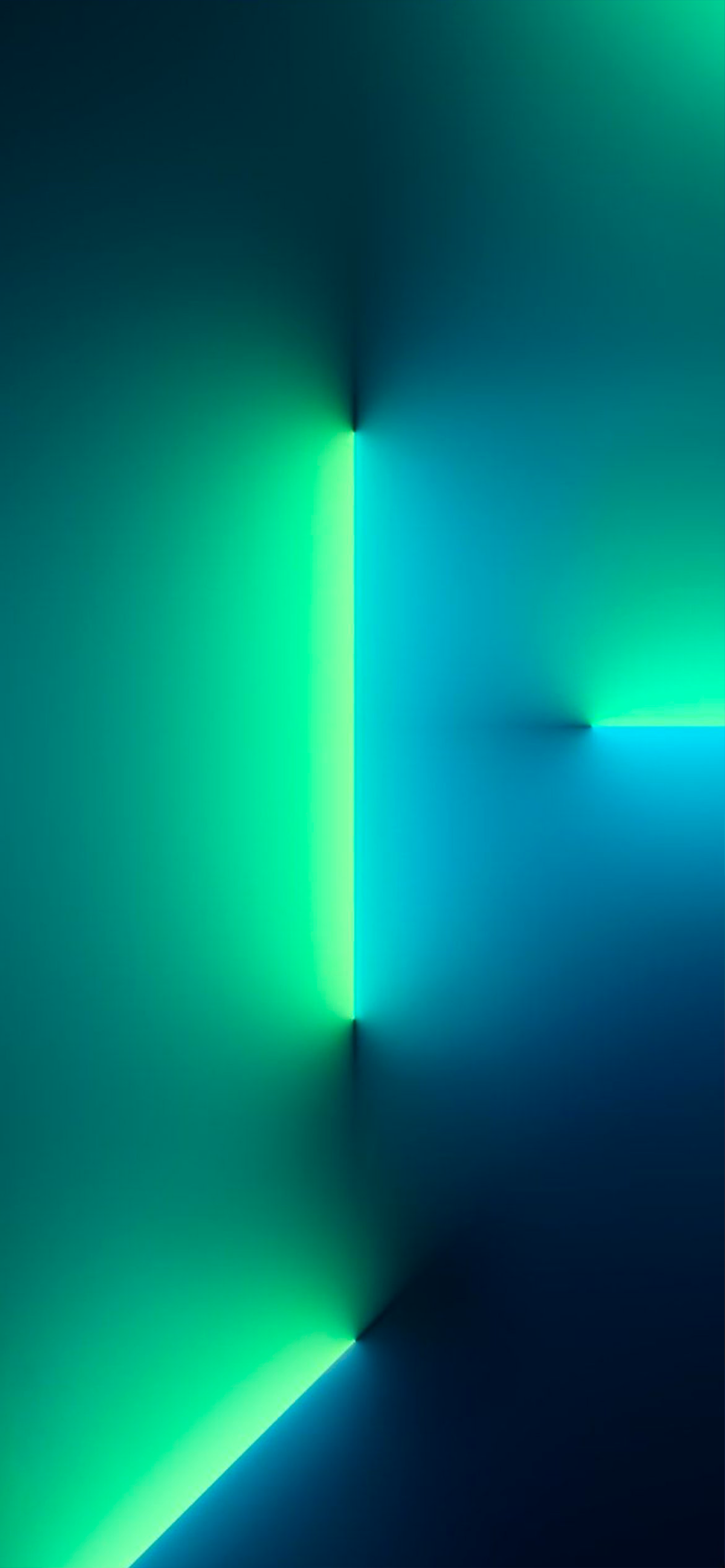 iPhone 13 Pro, Apple, Grünes Licht, Neonlinien, Abstrakt, Android-Hintergrundbild
