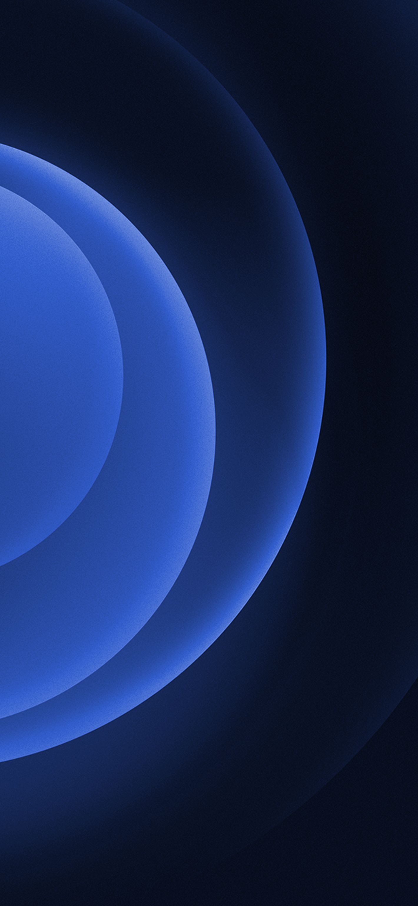 iPhone 12 Pro, Apple, Blaue Kreise, Abstrakt, Dunkel, Full HD, Handy-Hintergrund im Hochformat