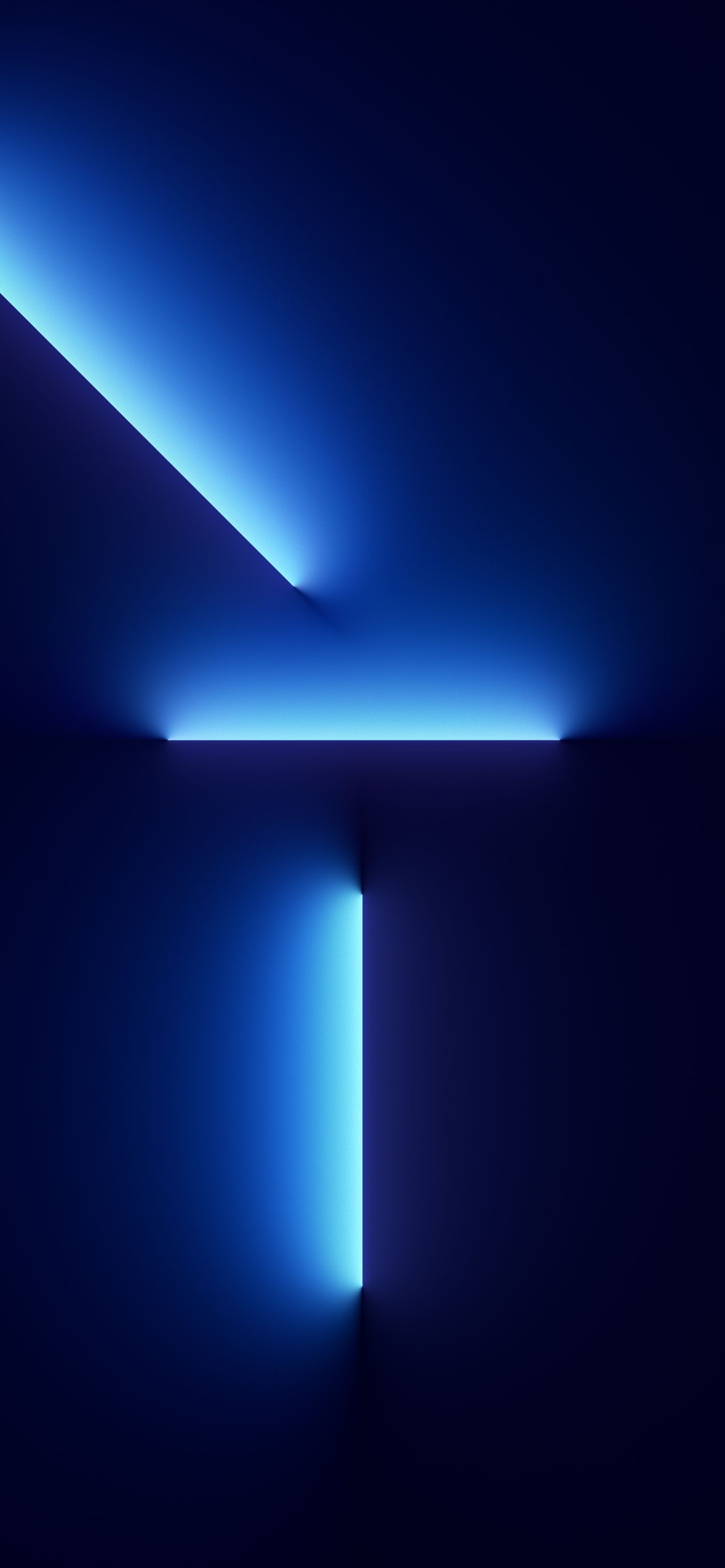 iPhone 13 Pro, Apple, Blaues Licht, Neonlinien, Abstrakt, QHD+, Handy-Hintergrundbild
