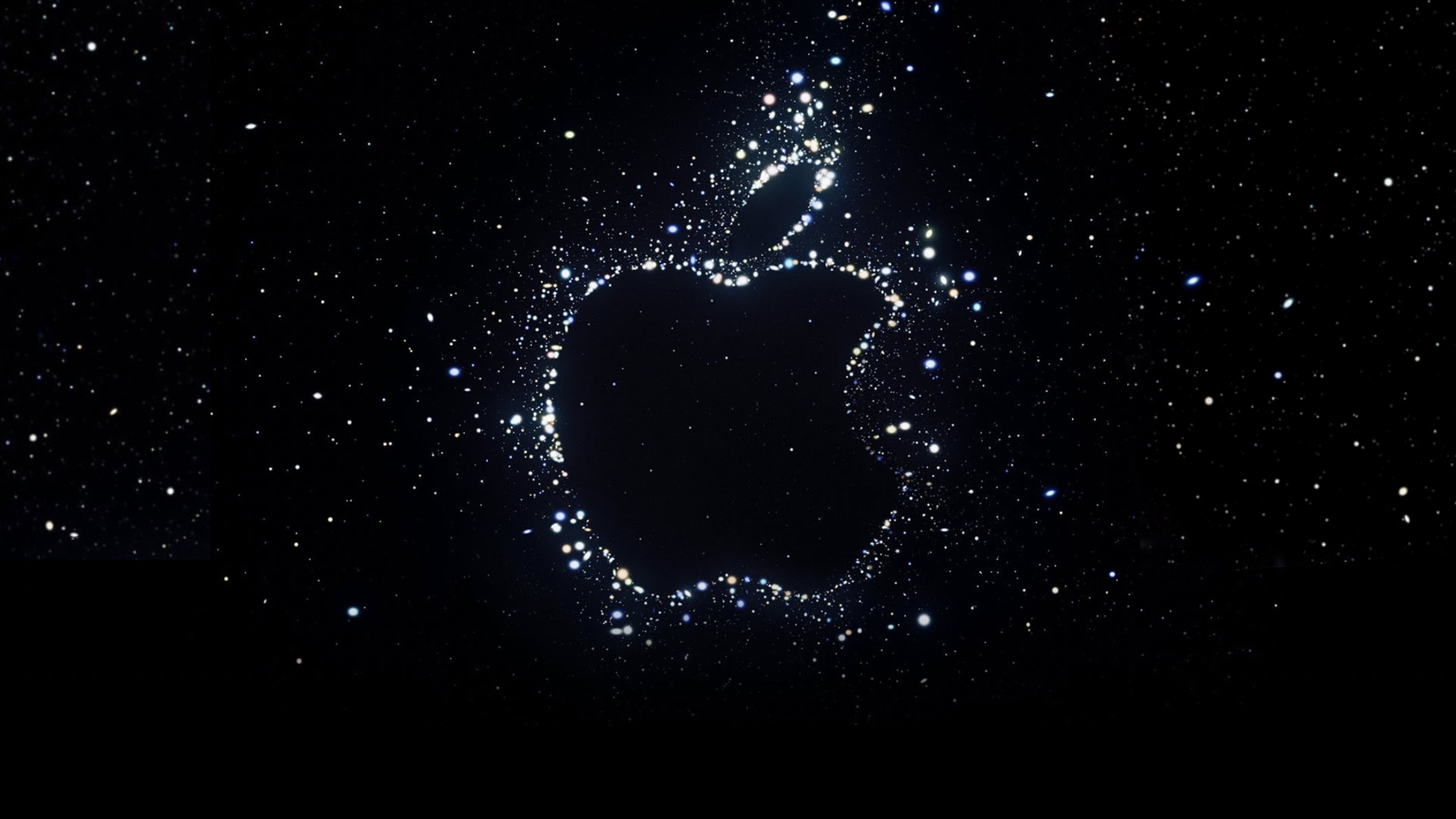 Far Out, Apple Event, Apple-Logo, Sterne, Weltraum, Hintergrundbild für die Apple Watch