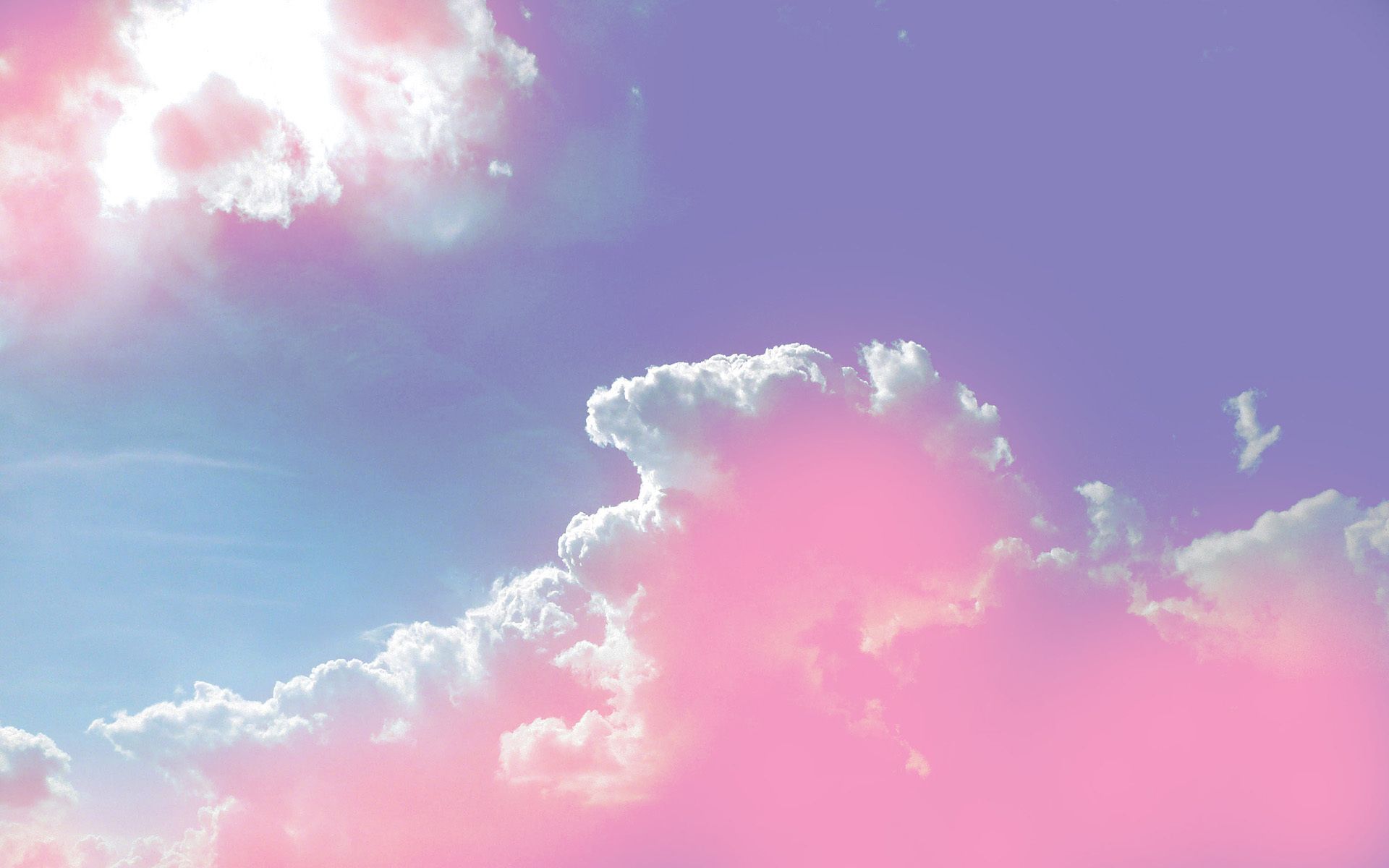 Wolken, Rosa Himmel, Pastell, Himmel, 16:10, Full-HD-Hintergrundbild für den Desktop