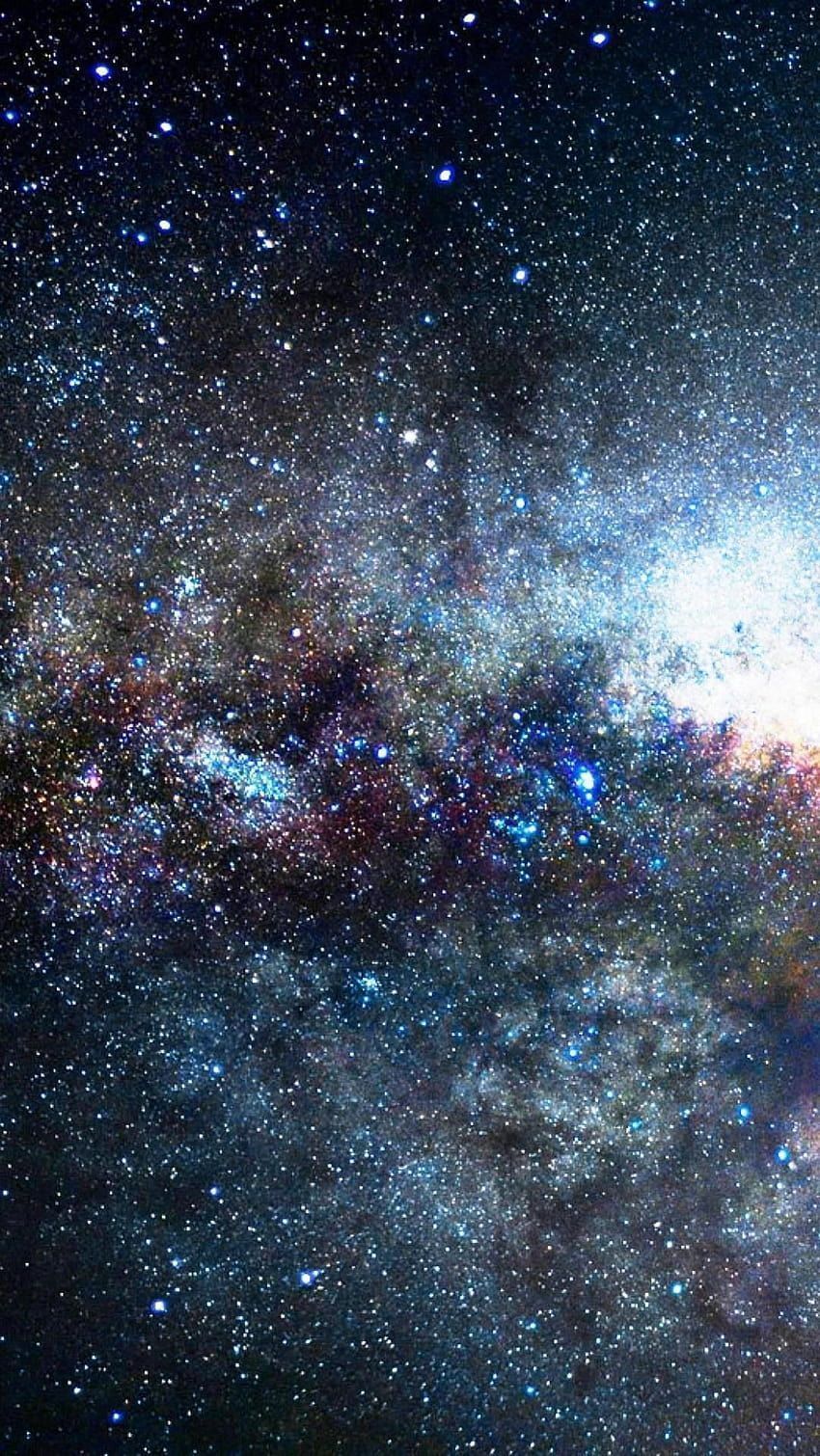 Sternenhimmel, Milchstraße, Galaxie, Nacht, Hochformat, HD, Hintergrundbild fürs Handy