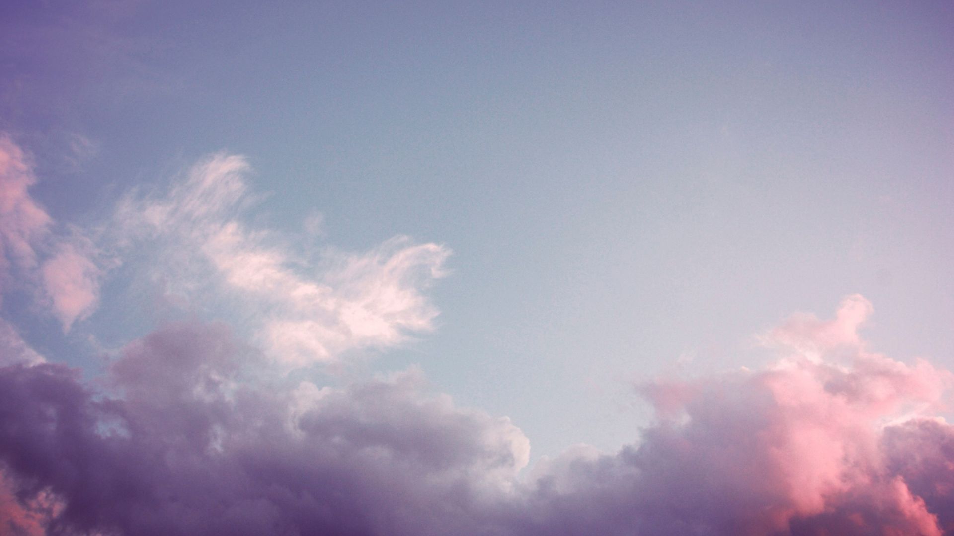 Wolken, Himmel, Pastell, Lila, 1920x1080, Full-HD-Hintergrundbild für PC
