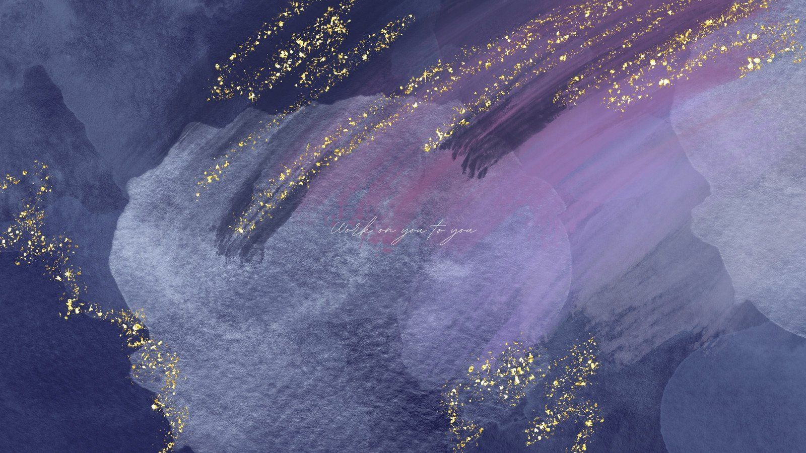 Abstrakt, Goldglitzer, Pinselstriche, Lila, Grau, 16:9, HD-Hintergrundbild für den Desktop