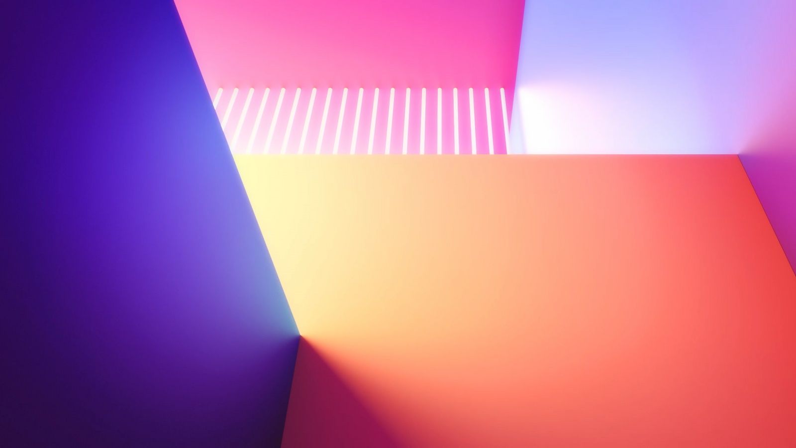 Abstrakt, Licht und Schatten, Raum, Farbverlauf, Pink, Blau, HD, Laptop-Hintergrundbild