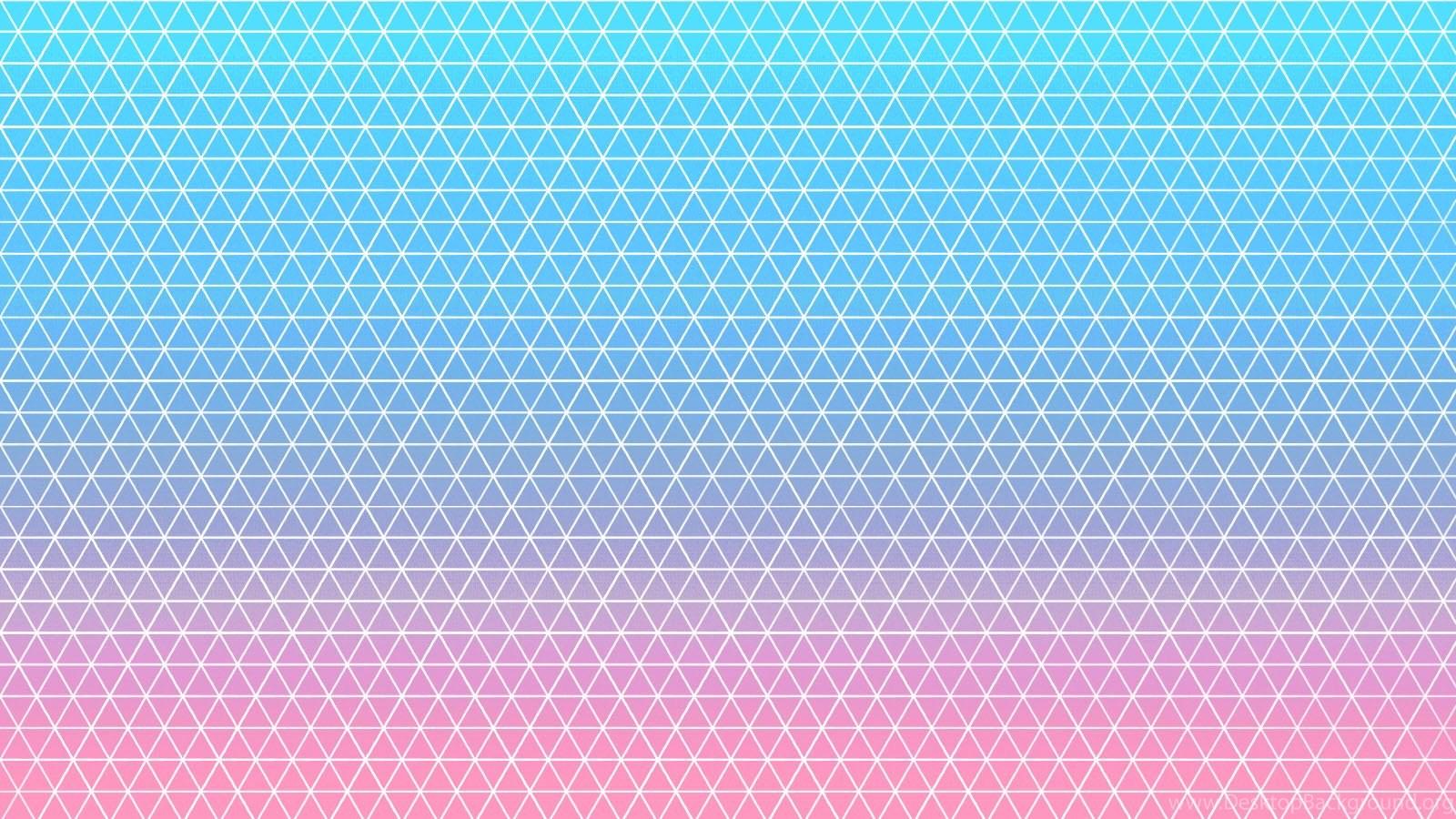 Dreiecksmuster, Geometrisch, Farbverlauf, Pastell, Blau, Rosa, HD, Breitbild-Hintergrundbild