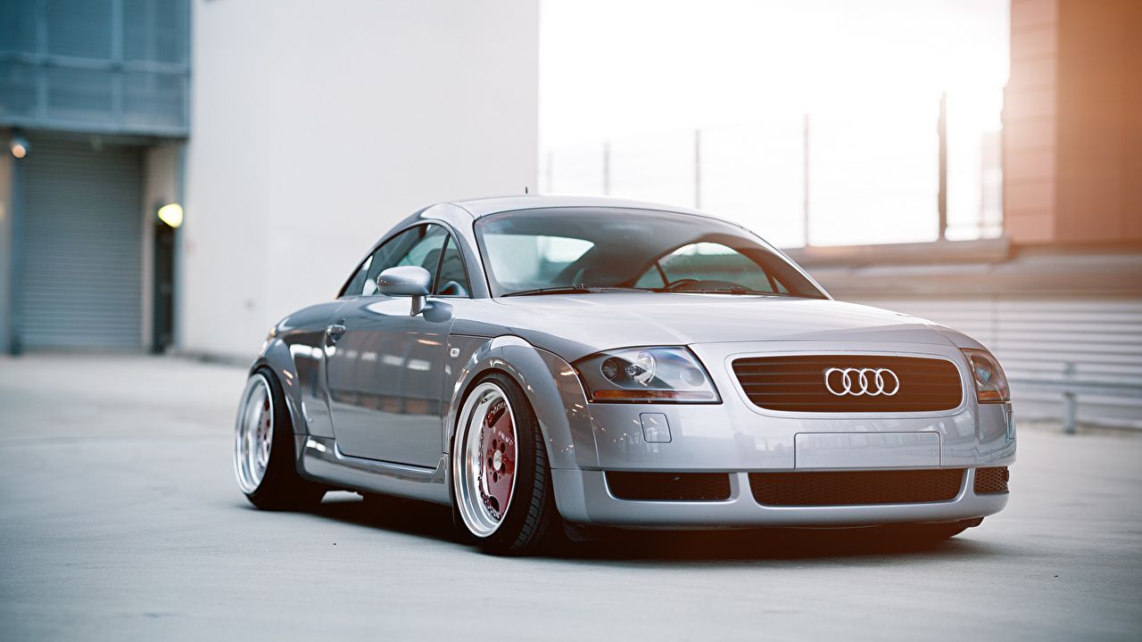 Audi TT 8N, Silber, Coupé, Tieferlegung, Klassiker, HD, Desktop-Hintergrund für Windows