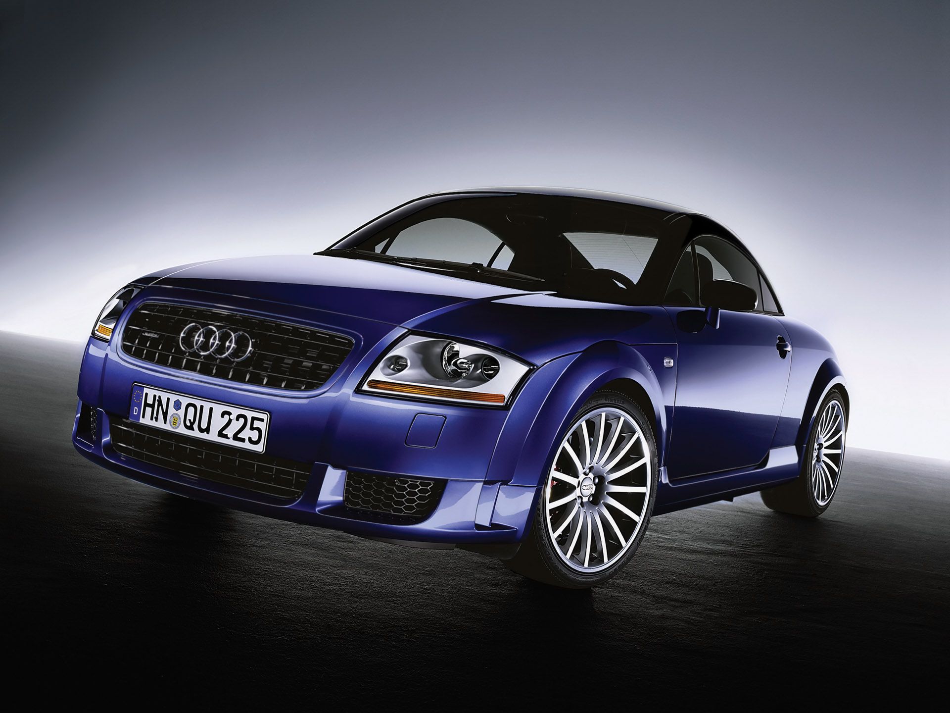 Audi TT 8N, Dunkelblau, Studio, Klassiker, Coupé, Full HD, iPad-Hintergrundbild