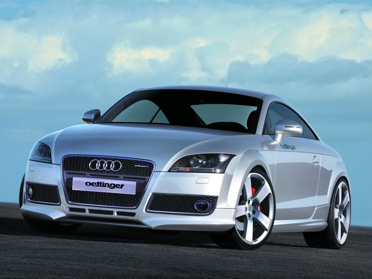 Audi TT, Oettinger, Tuning, Silber, Blauer Himmel, HD, iPad-Hintergrundbild