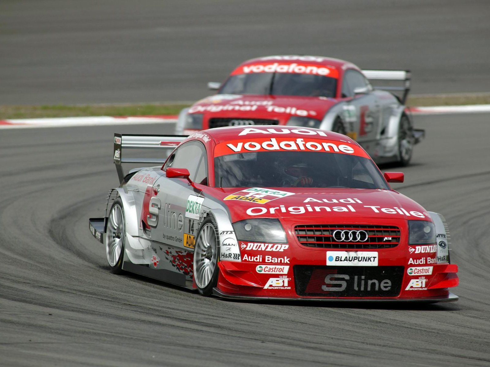 Audi TT-R, DTM, Abt Sportsline, Vodafone, Rennwagen, Motorsport, HD, Tablet-Hintergrund