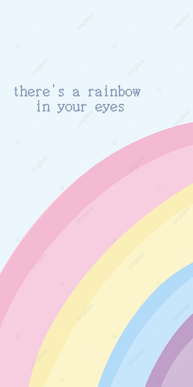 Regenbogen, Zitat, Pastellfarben, Minimalismus, Hellblau, Android-Hintergrundbild