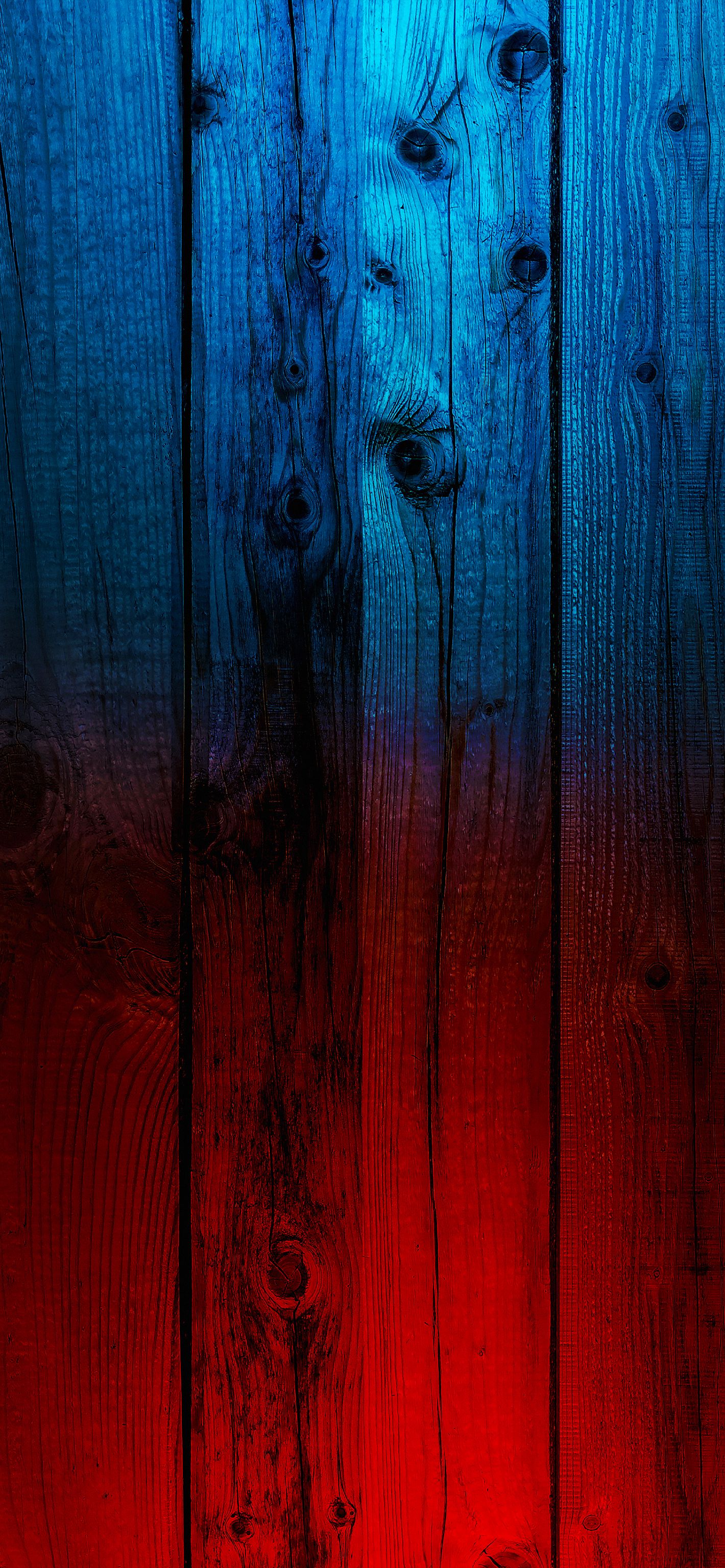 Blau-Rot-Verlauf, Holzbretter, Farbverlauf, Gefärbtes Holz, Dunkel, Full HD, Handy-Hintergrundbild