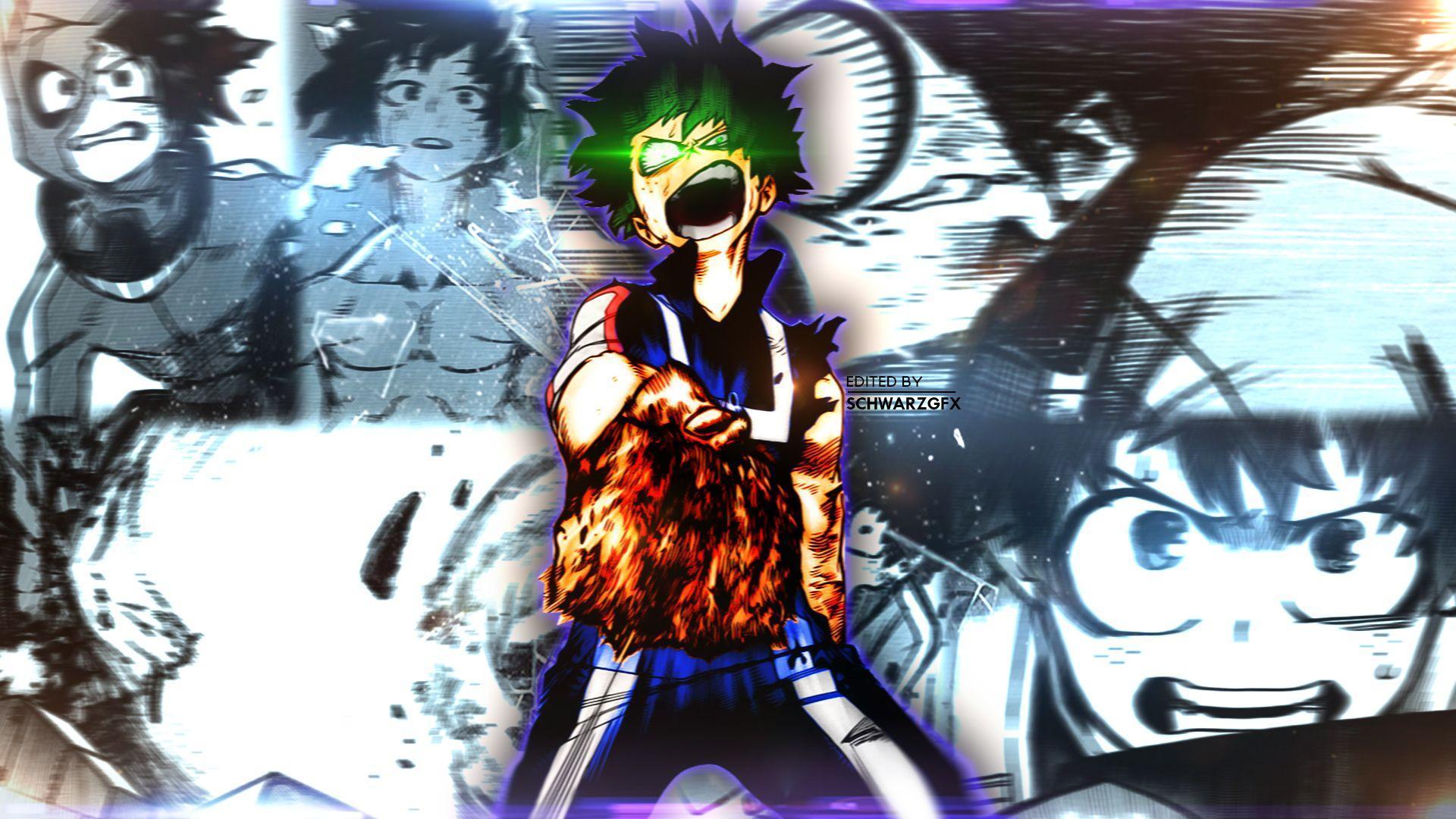 Izuku Midoriya, My Hero Academia, One For All, Manga, Kampf, Full-HD-Hintergrundbild für PC