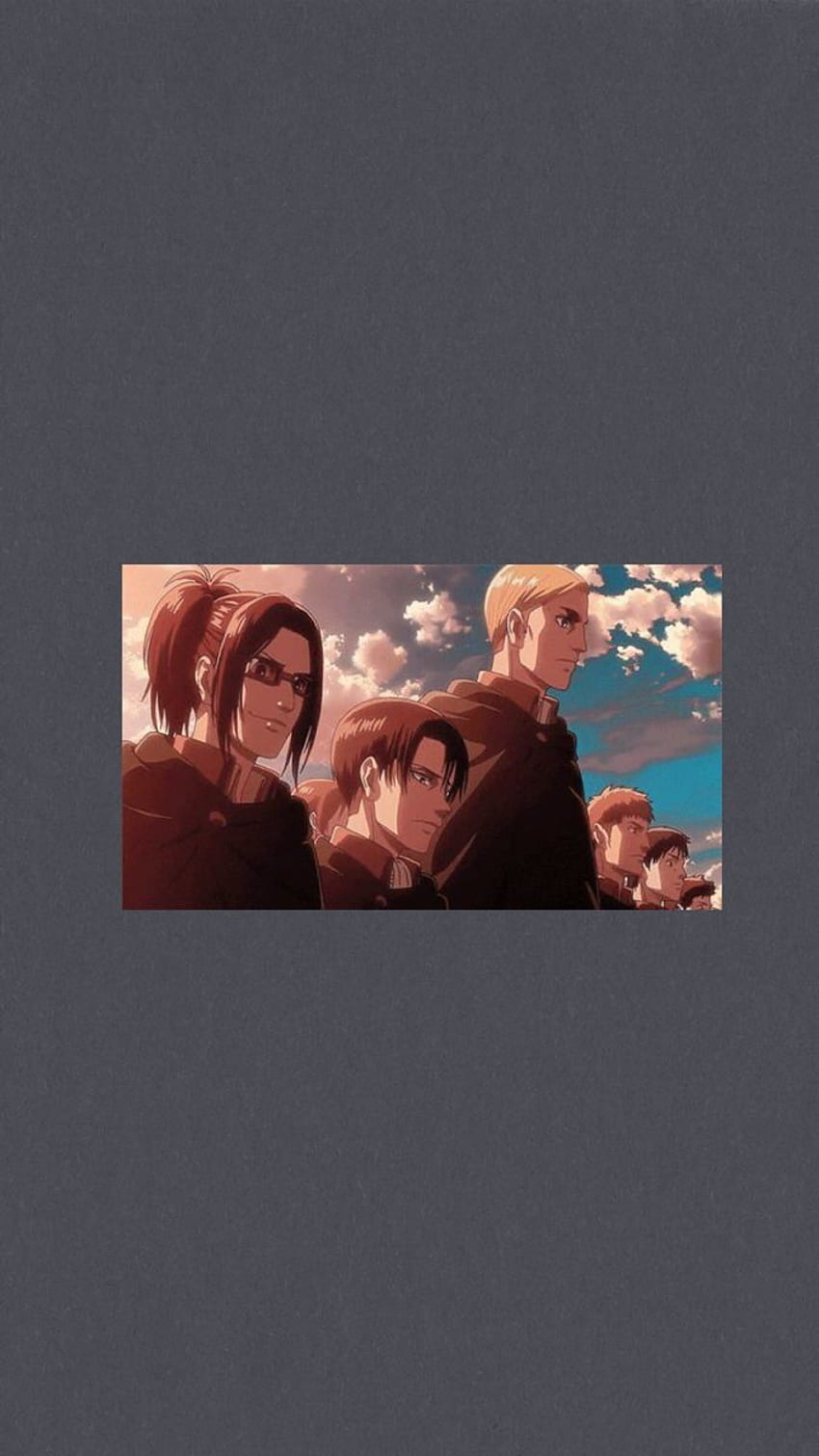 Attack on Titan, Eren Jäger, Mikasa Ackerman, Grau, Minimalistisch, HD, Handy-Hintergrund