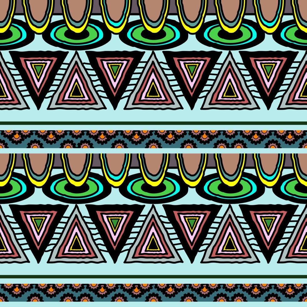Ethno-Muster, Dreiecke, Bunt, Tribal, Geometrisch, Hintergrundbild für iPad und Tablet
