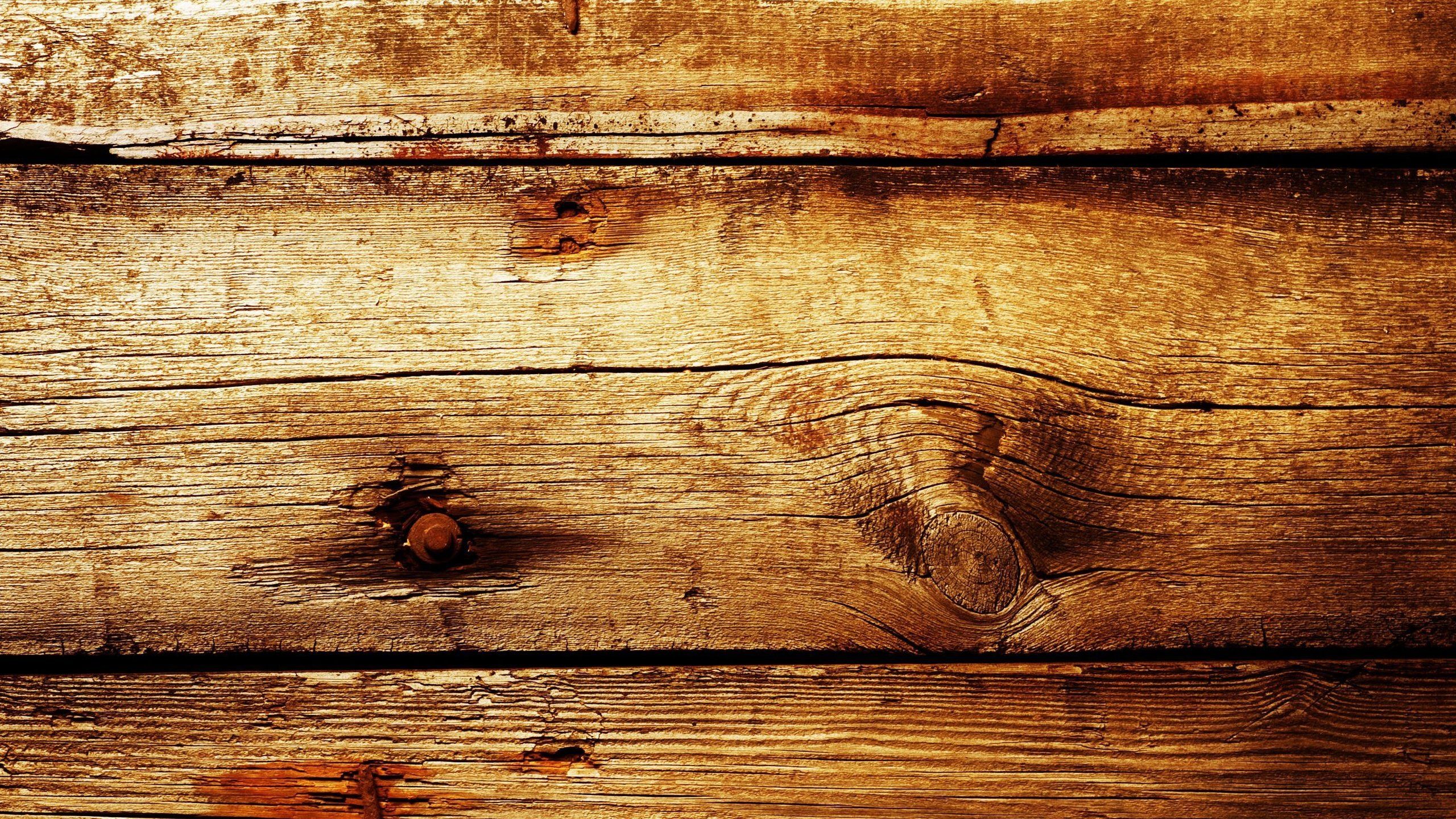 Holzbalken, Astlöcher, Goldbraun, Holzmaserung, Vintage, 2560x1440, Desktop-Hintergrund
