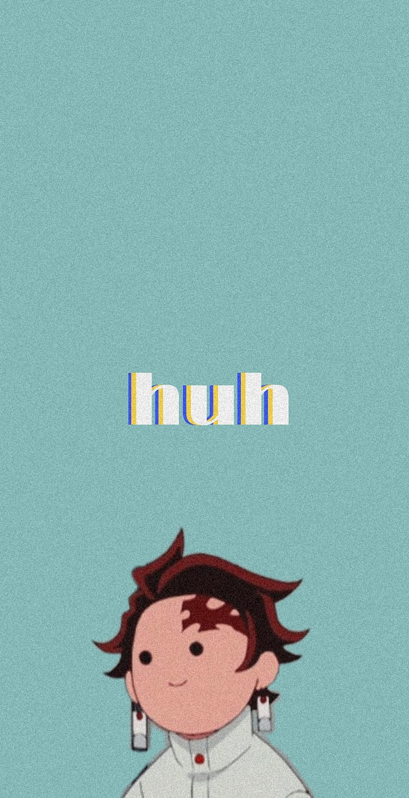 Tanjiro Kamado, Demon Slayer, huh, Türkis, Minimalistisch, HD, Handy-Hintergrundbild