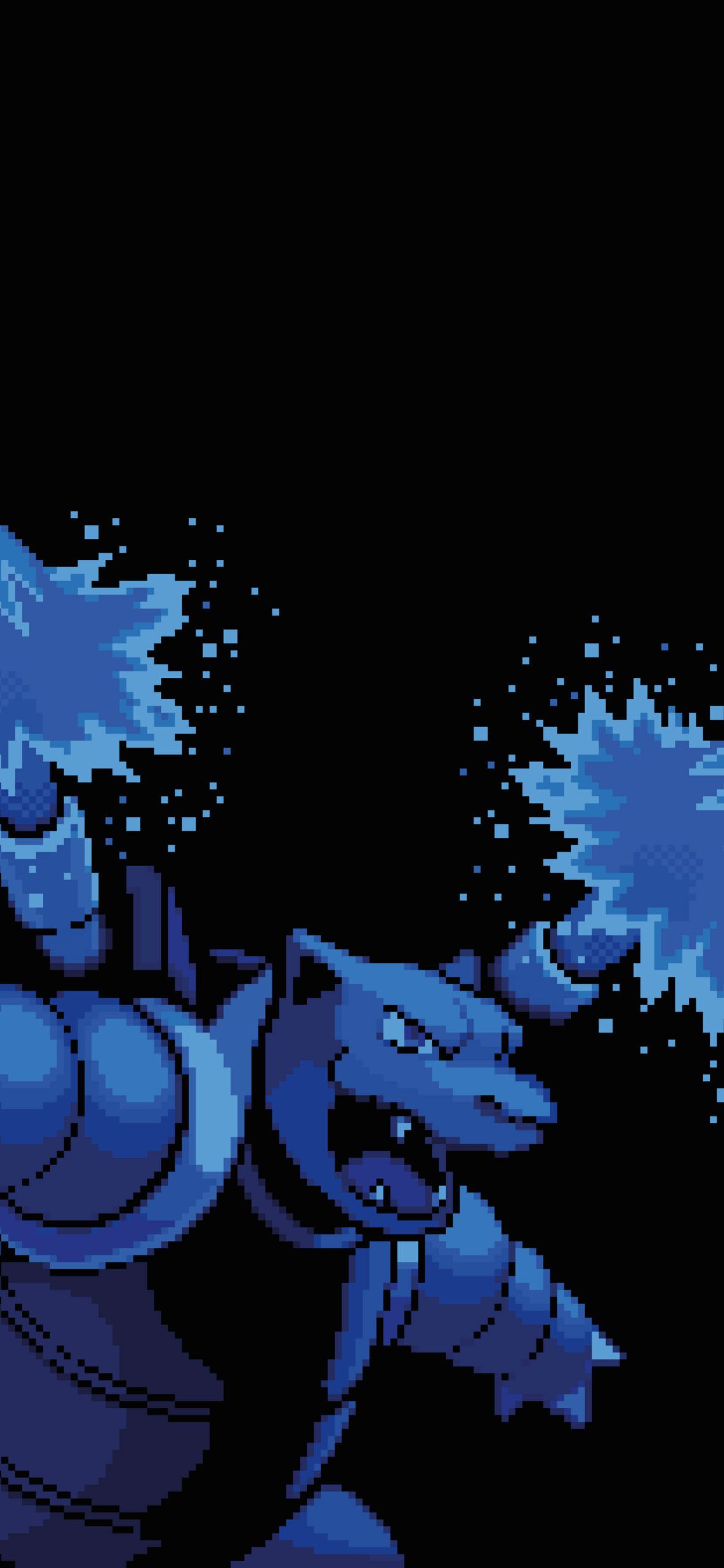 Turtok, Pokémon, Schwarzer Hintergrund, Blau, Full HD, Sperrbildschirm fürs iPhone