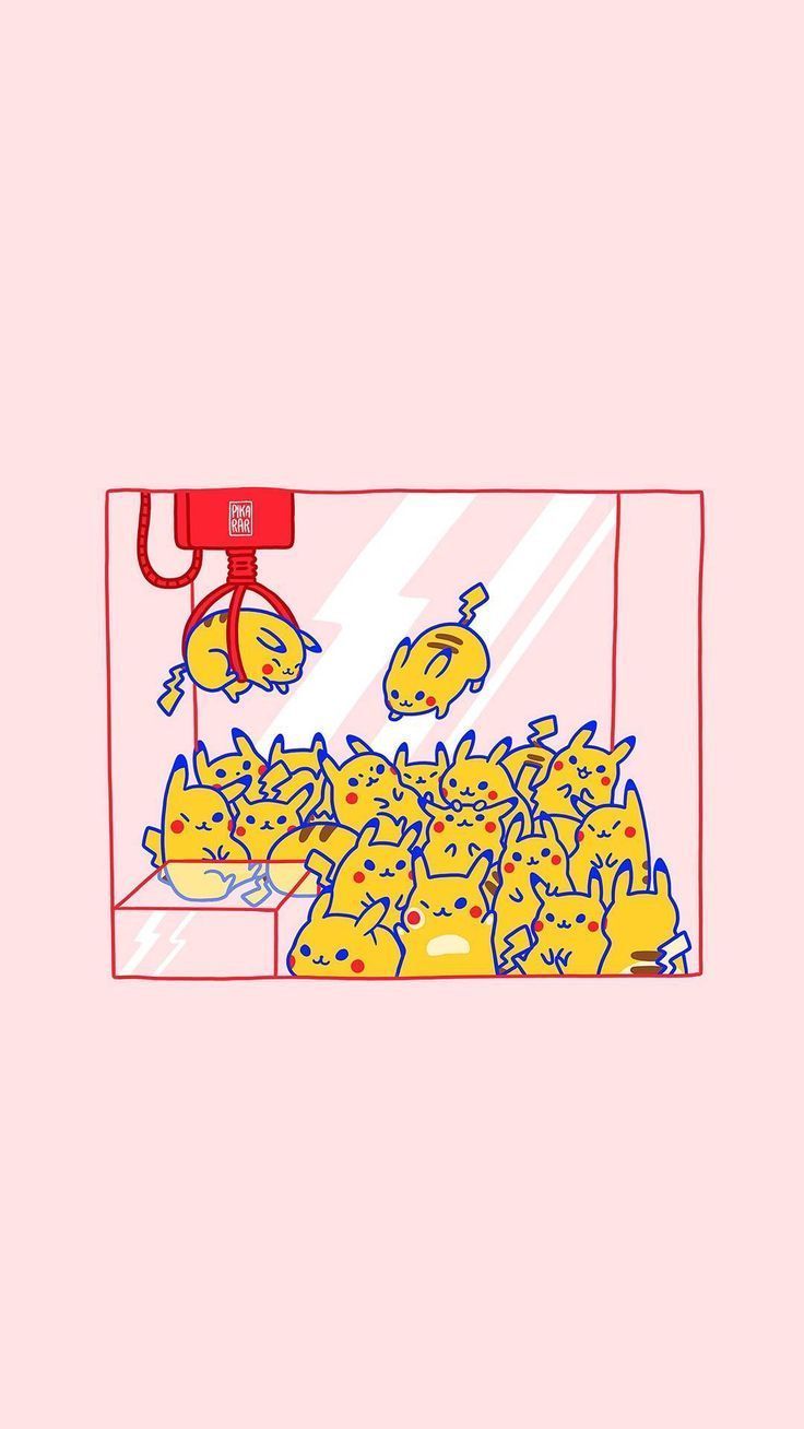 Pikachu, Greifautomat, Rosa, Niedlich, HD, Hintergrundbild fürs Handy