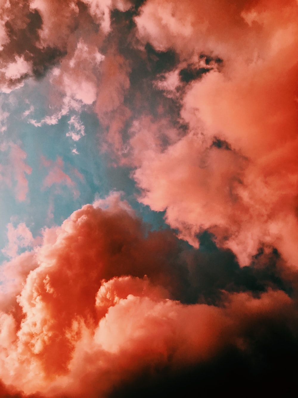 Wolken, Rote Wolken, Himmel, Dramatisch, Orange, Hintergrundbild für iPad und Tablet