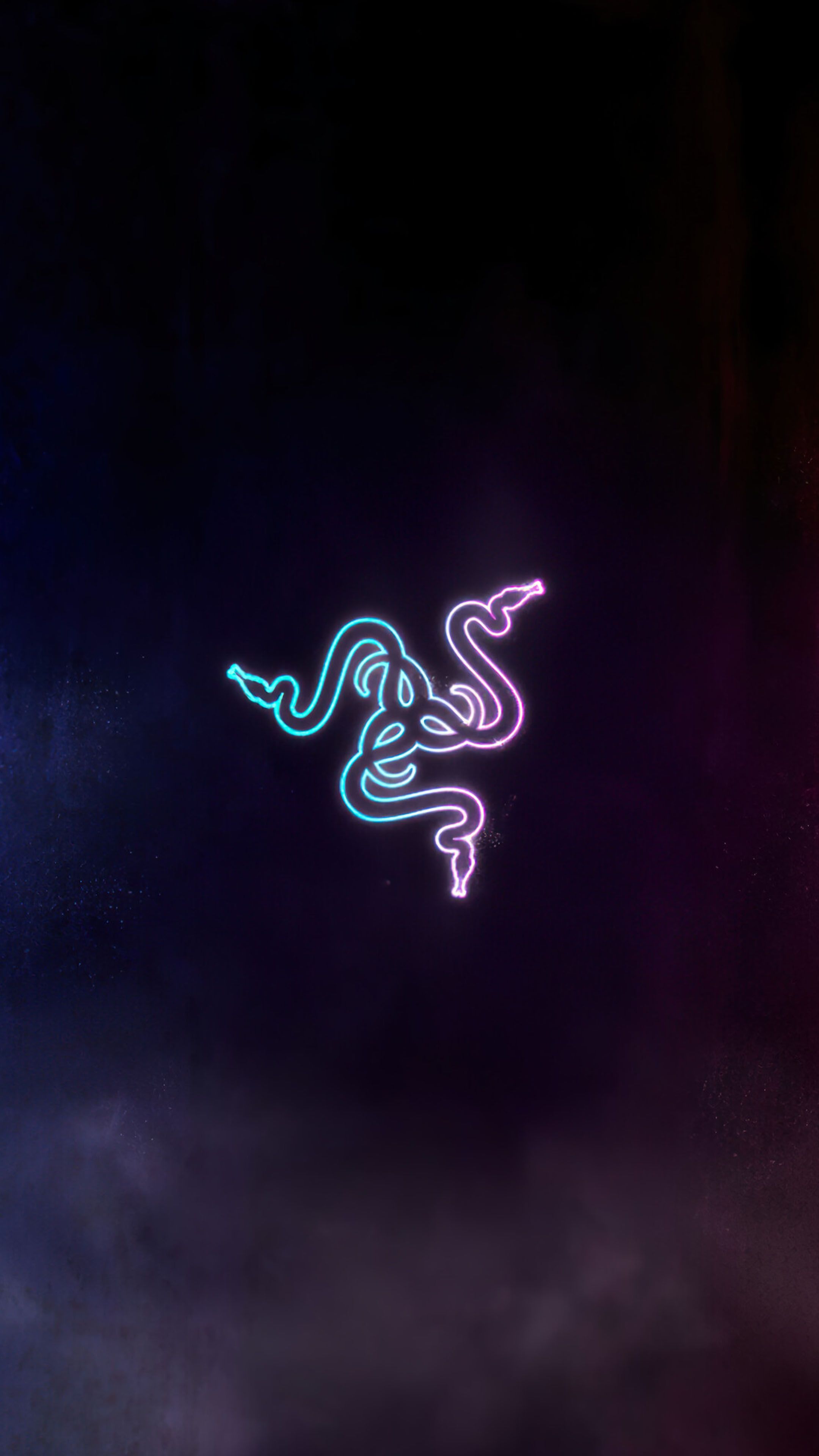 Razer, Logo, Grün, Dunkel, Gaming, QHD+, Handy-Hintergrund im Hochformat
