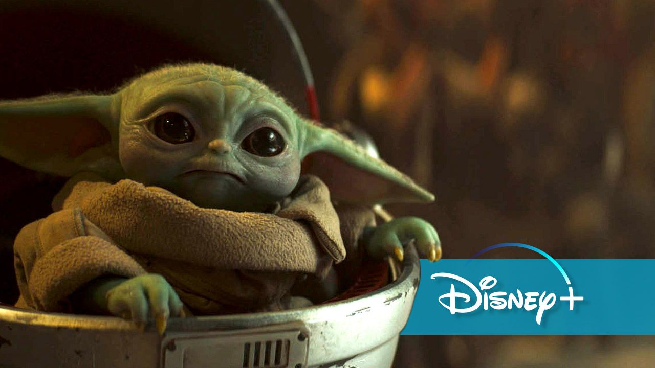 Grogu, Disney+, Schwebewiege, The Mandalorian, Logo, 16:9, HD-Hintergrundbild für den Desktop