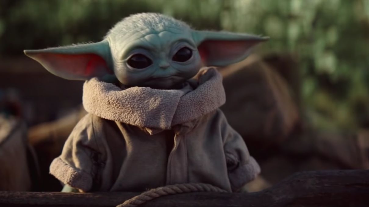 Grogu, The Mandalorian, Große Ohren, Niedlich, Dämmerlicht, Hintergrundbild