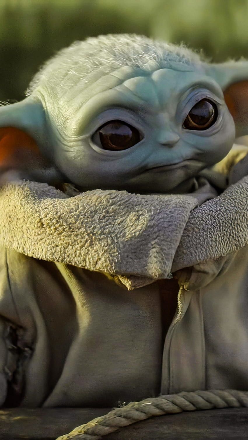 Grogu, Das Kind, Große Augen, Nahaufnahme, Star Wars, HD, Hintergrundbild fürs Handy