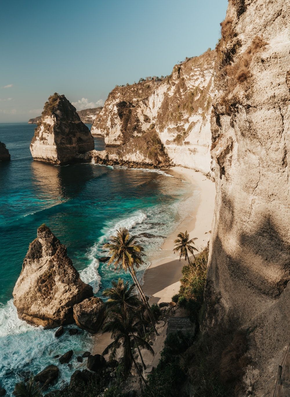 Nusa Penida, Bali, Klippen, Felsküste, Bucht, Ozean, HD, Hintergrundbild fürs Tablet