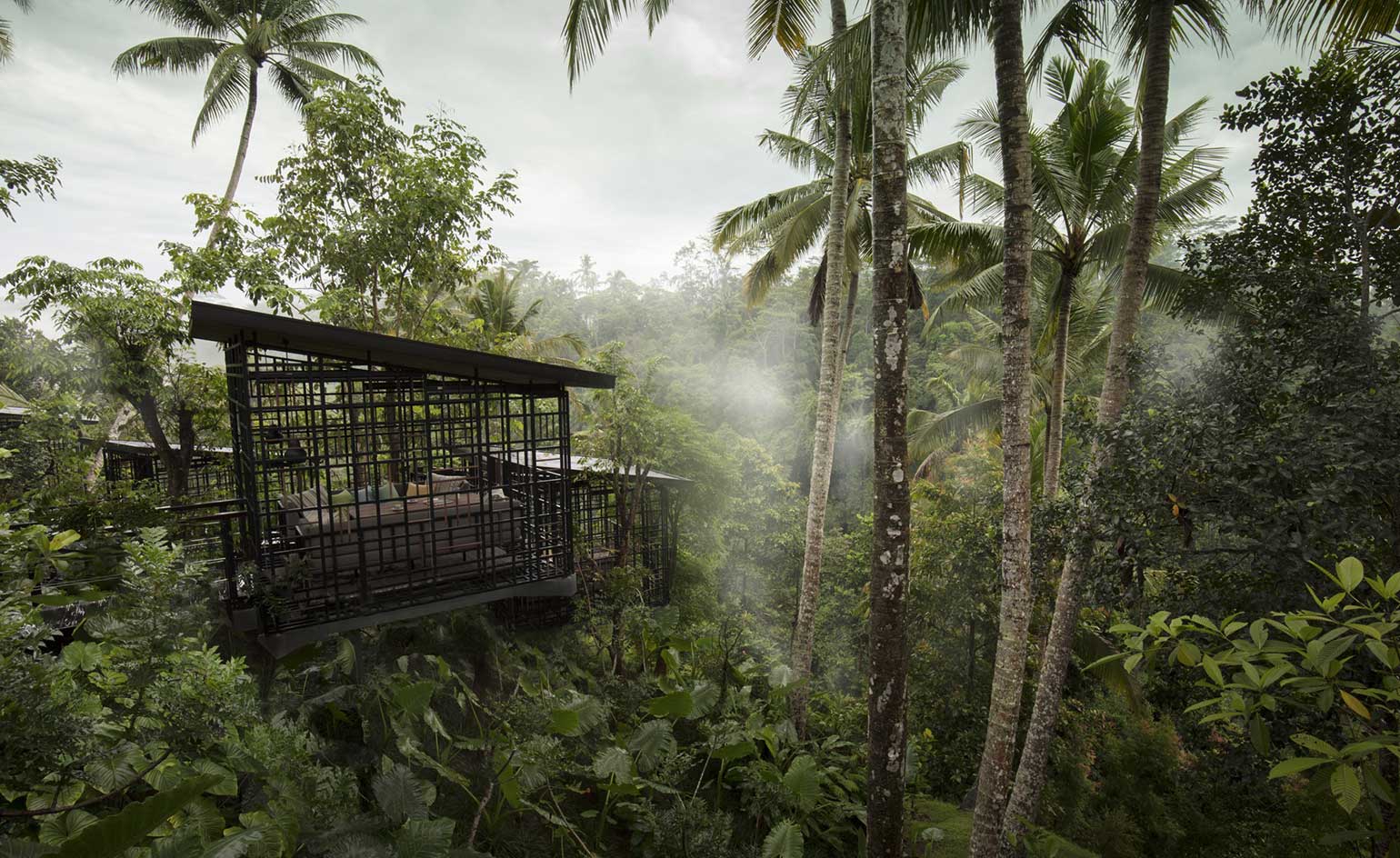 Bali, Regenwald, Palmen, Nebel, Holzhütte, Dschungel, HD, Desktop-Hintergrund für Windows