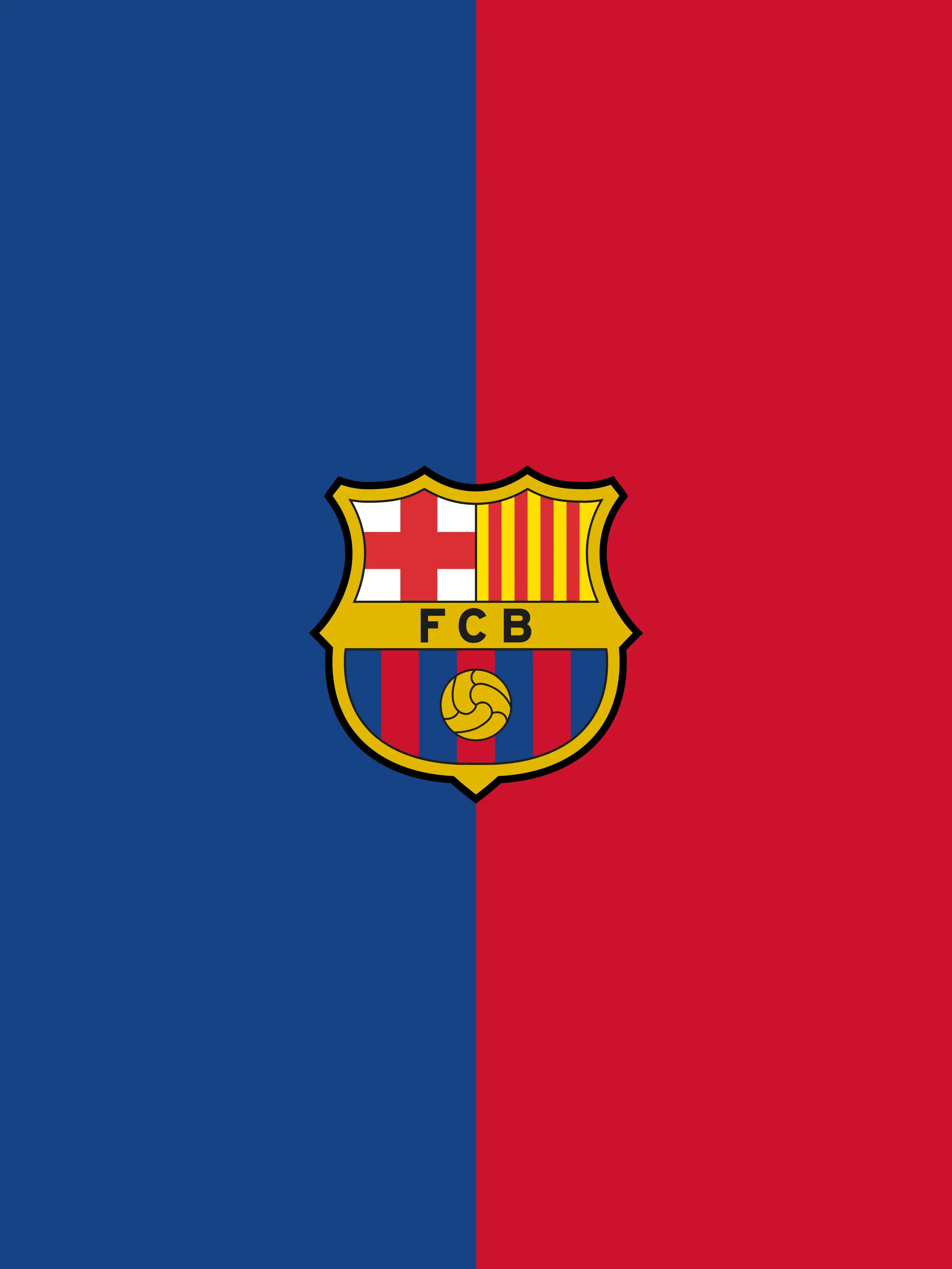 FC Barcelona, Logo, Blau-Rot, Zweifarbig, Minimalismus, Hintergrundbild für iPad und Tablet