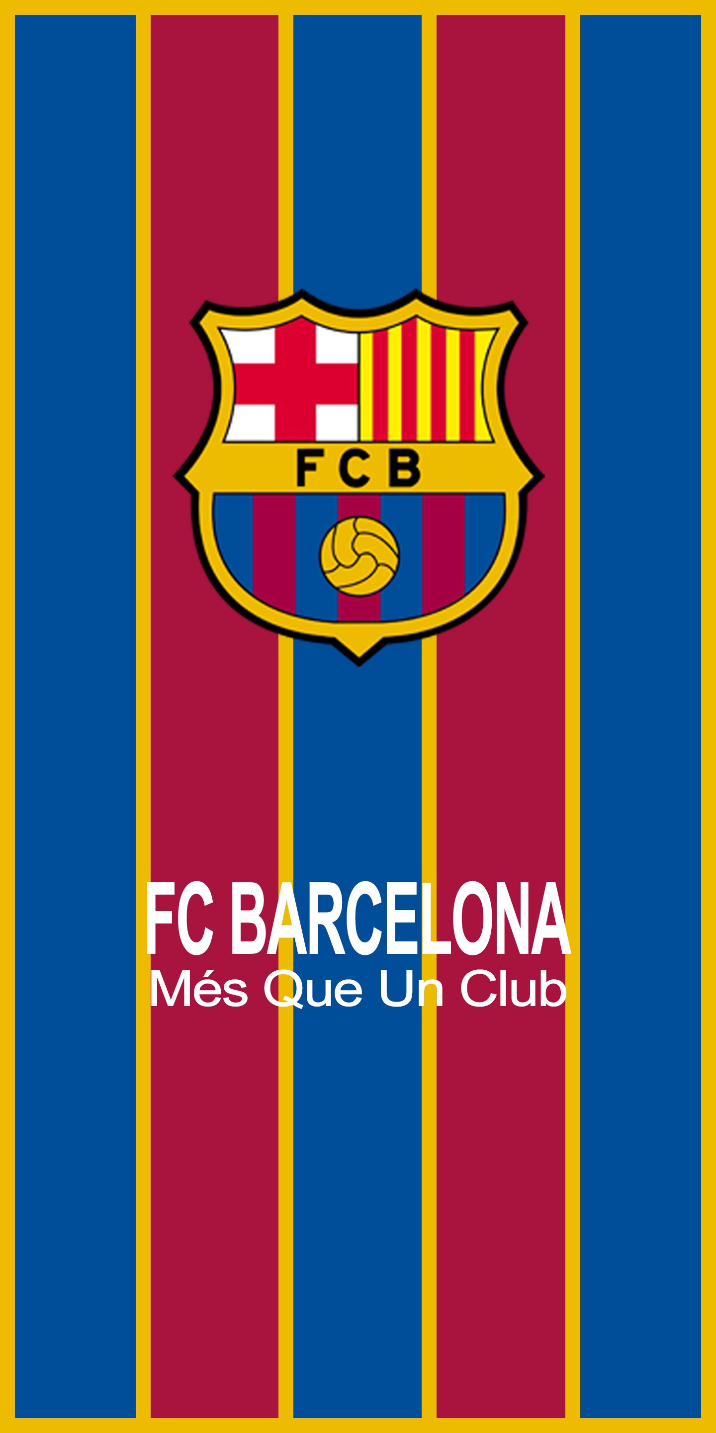 FC Barcelona, Més que un club, Blaugrana-Streifen, Logo, Hintergrundbild fürs Handy