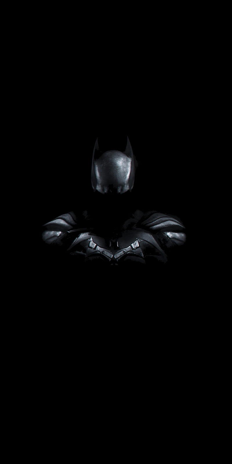 Batman, Schwarzer Hintergrund, Minimalismus, Dunkel, HD, Sperrbildschirm fürs iPhone
