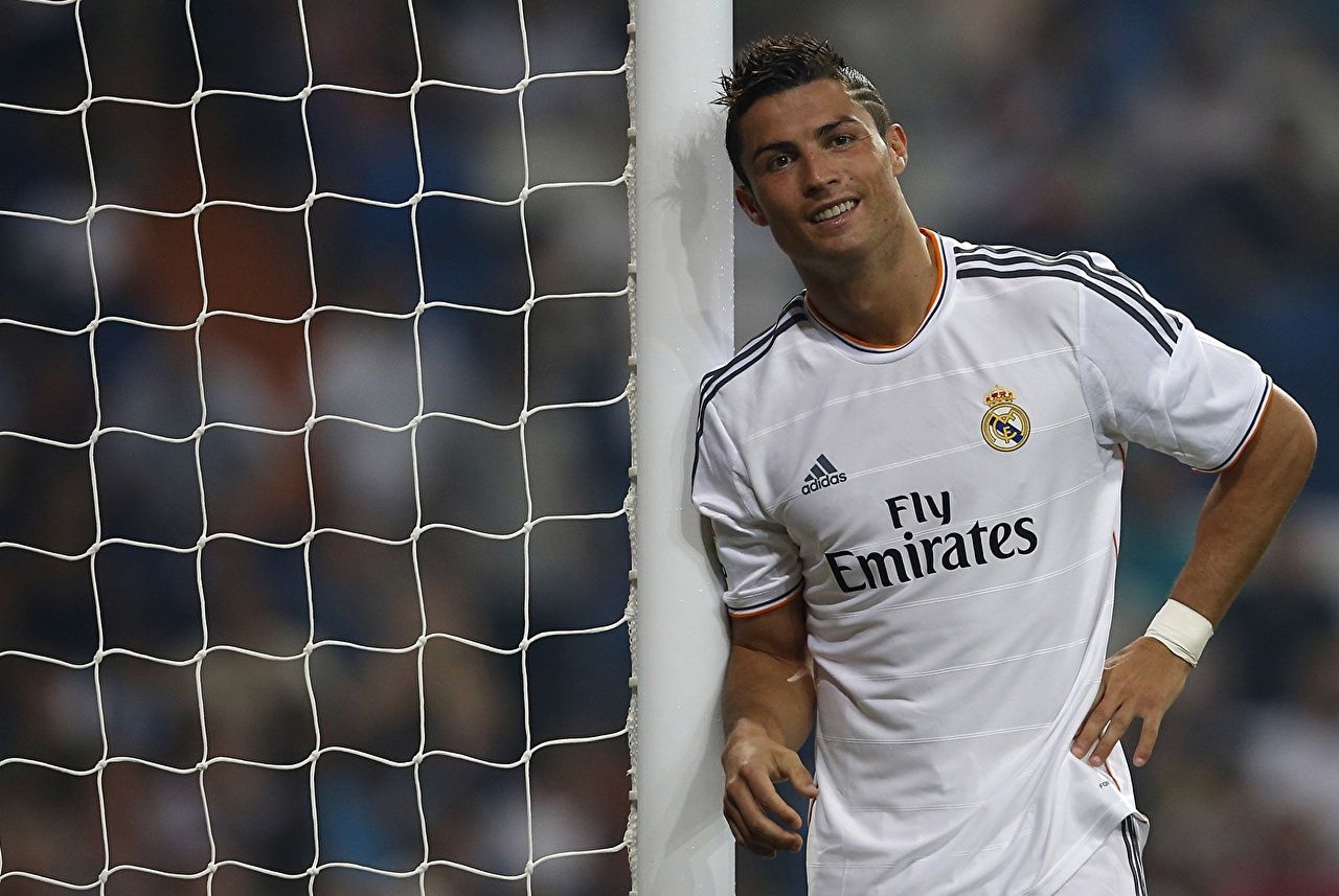 Cristiano Ronaldo, Real Madrid, Tornetz, Weißes Trikot, HD, Hintergrund für den Desktop