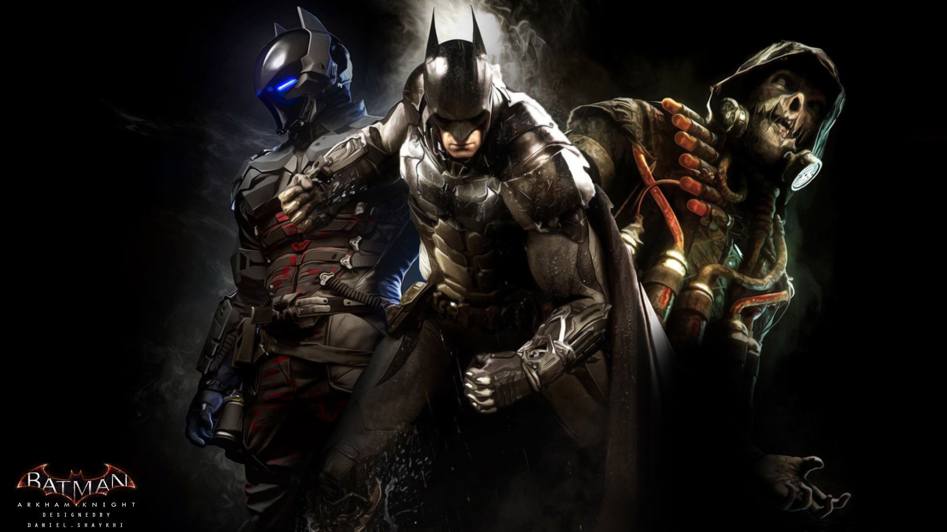Batman: Arkham Knight, Batman, Arkham Knight, Scarecrow, Riddler, Videospiel, Full-HD-Hintergrundbild