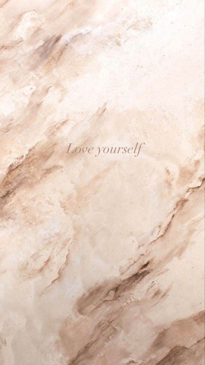 Marmor, Love yourself, Schriftzug, Nude-Töne, Textur, Hochformat, Hintergrundbild fürs Smartphone