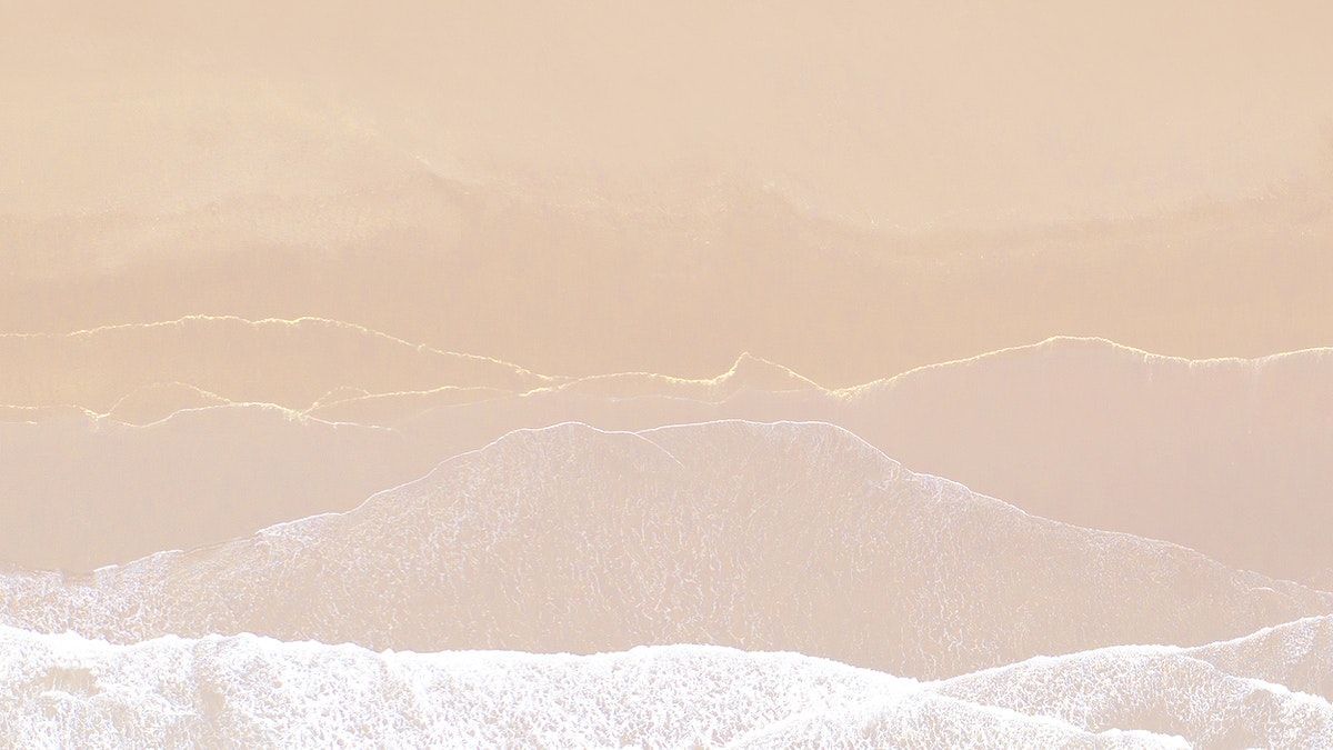 Strand, Luftaufnahme, Wellen, Sand, Pastell, Hintergrundbild