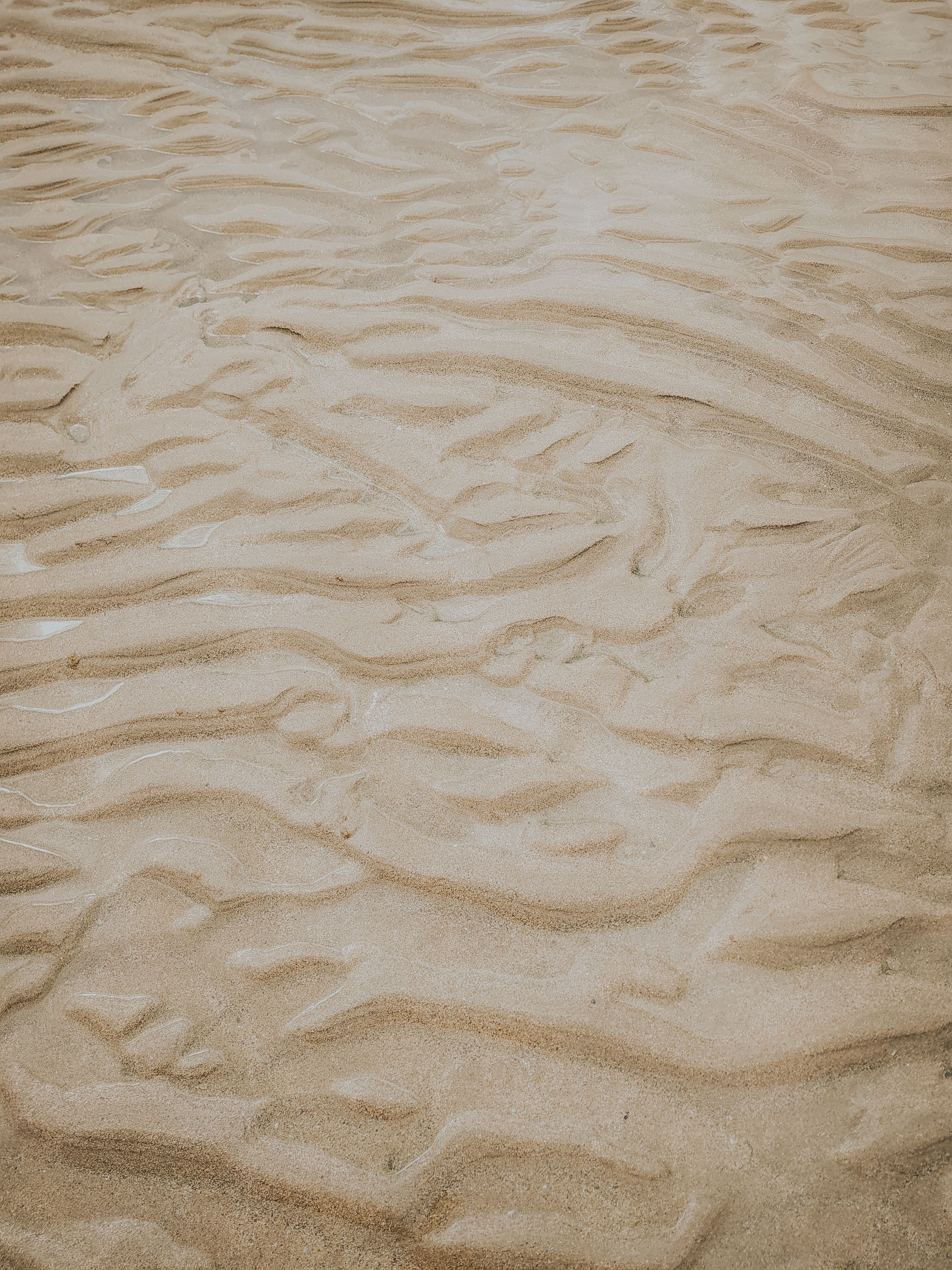 Sand, Rippelmuster, Strand, Textur, Natur, QHD+, Hintergrundbild fürs Tablet