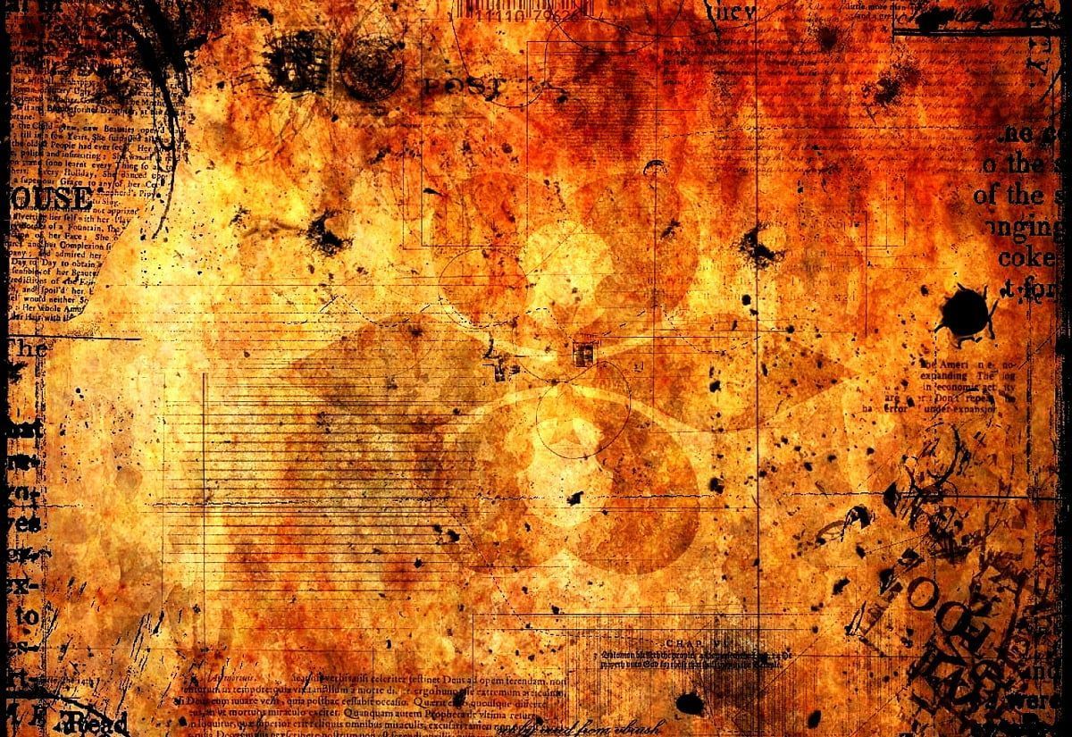 Grunge, Altes Papier, Orange, Textur, Hintergrundbild