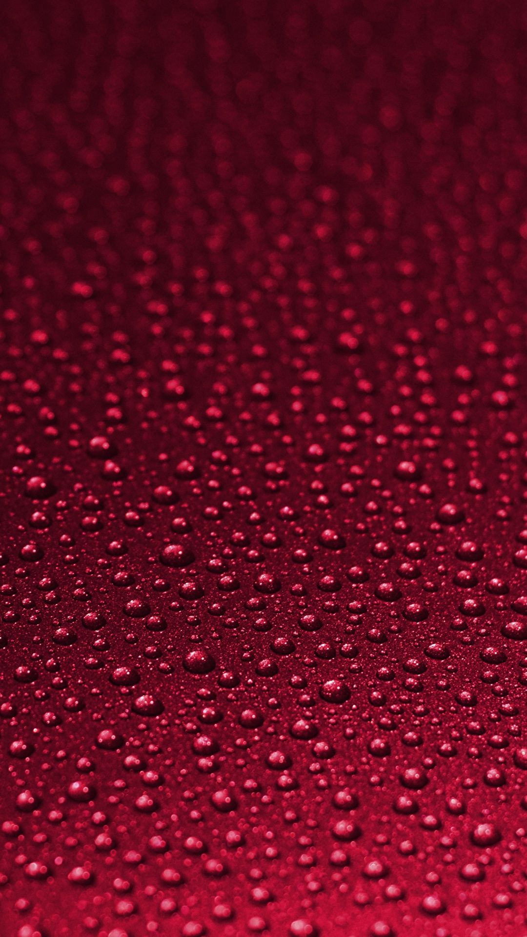 Wassertropfen, Weinrot, Textur, Nahaufnahme, Hochformat, Hintergrundbild fürs Smartphone