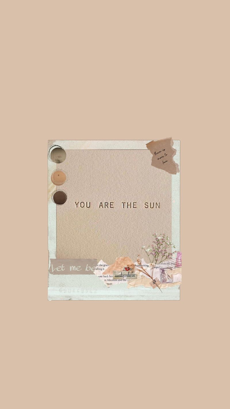 You are the sun, Polaroid, Spruch, Nude, Minimalismus, HD, Sperrbildschirm fürs iPhone