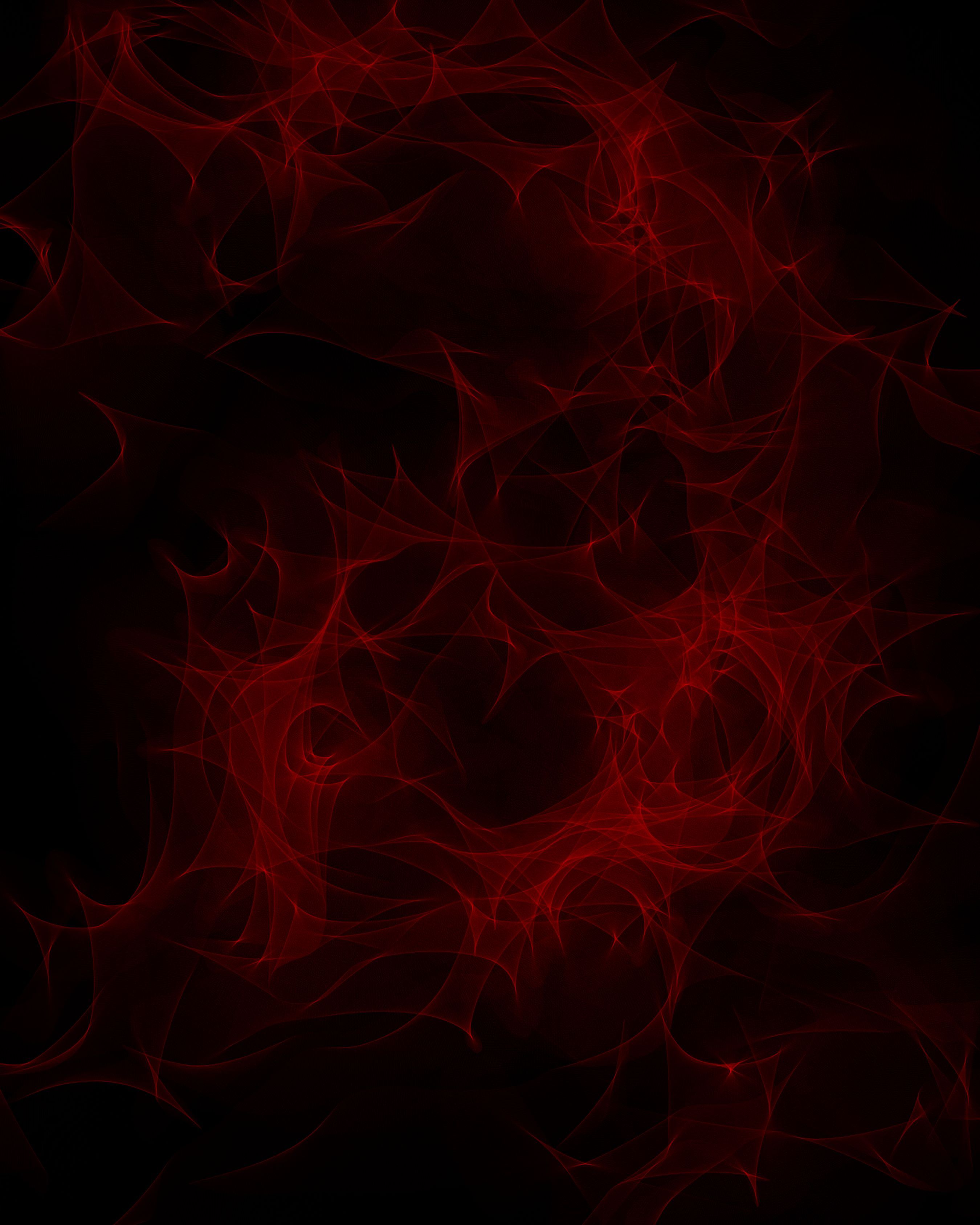 Abstrakt, Fraktal, Rauch, Schwarz-Rot, Hintergrundbild für iPad und Tablet