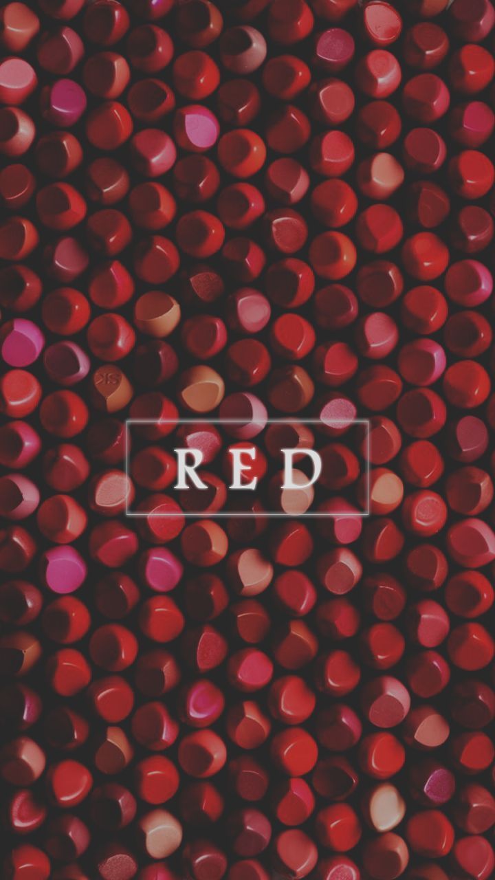 Schriftzug RED, Punktmuster, Minimalismus, Weinrot, HD, Handy-Hintergrund im Hochformat