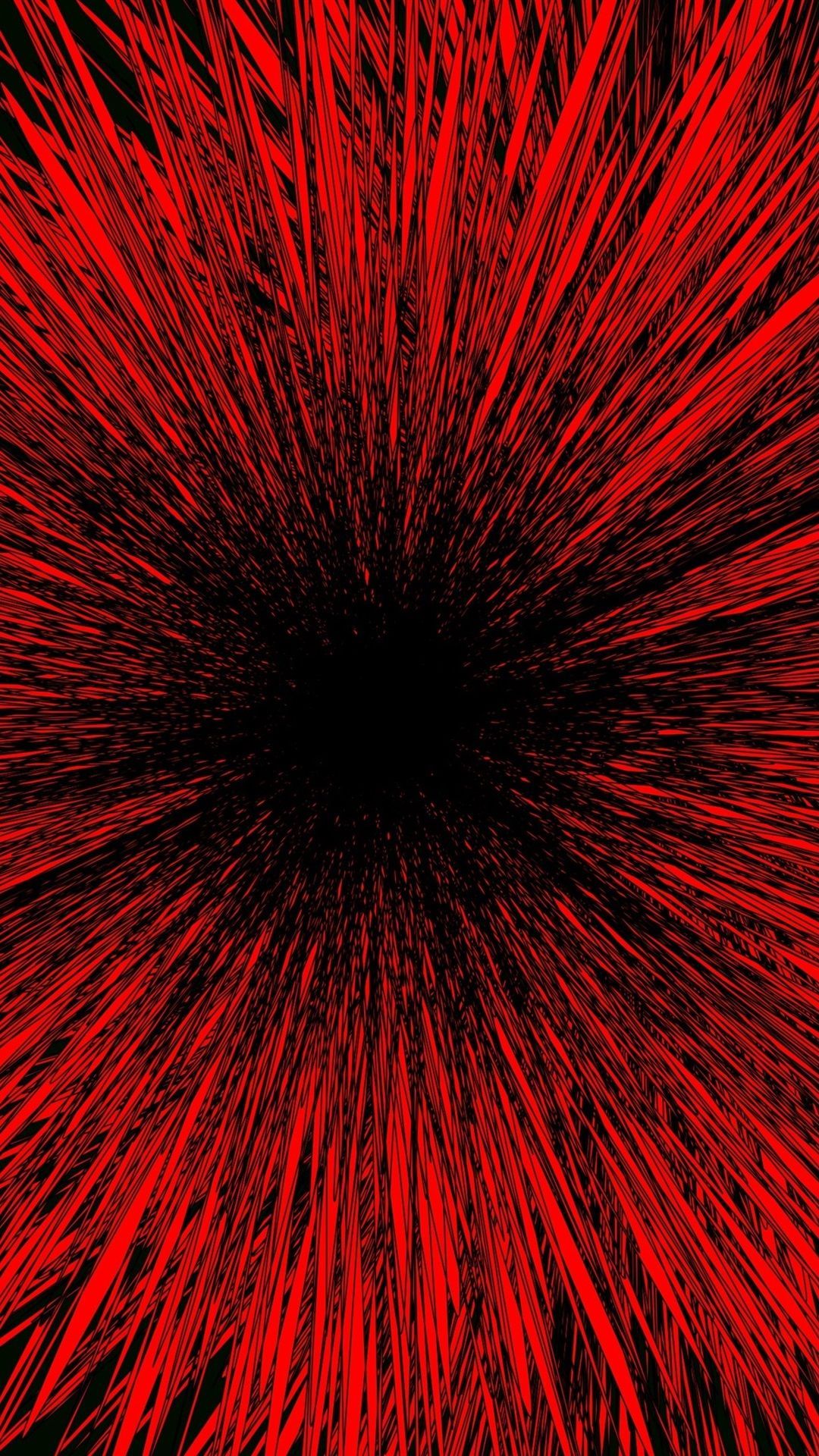Abstrakt, Strahlen, Tunnel, Schwarzes Zentrum, Hochformat, Hintergrundbild fürs Smartphone