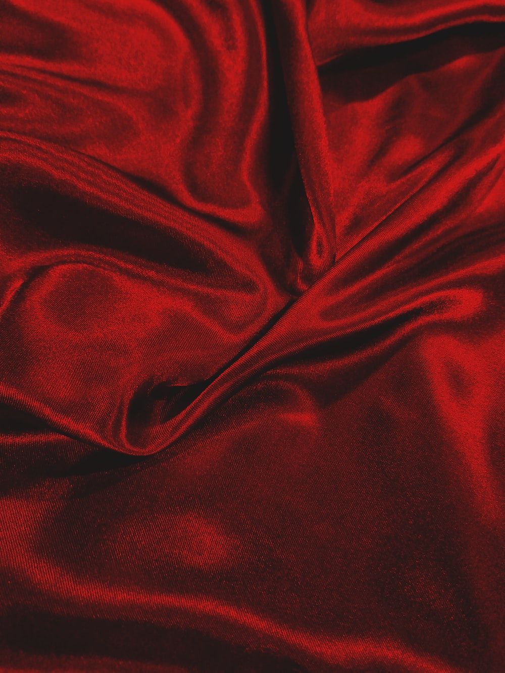 Seide, Satin, Stofffalten, Textur, Dunkelrot, HD, Hintergrundbild fürs Tablet