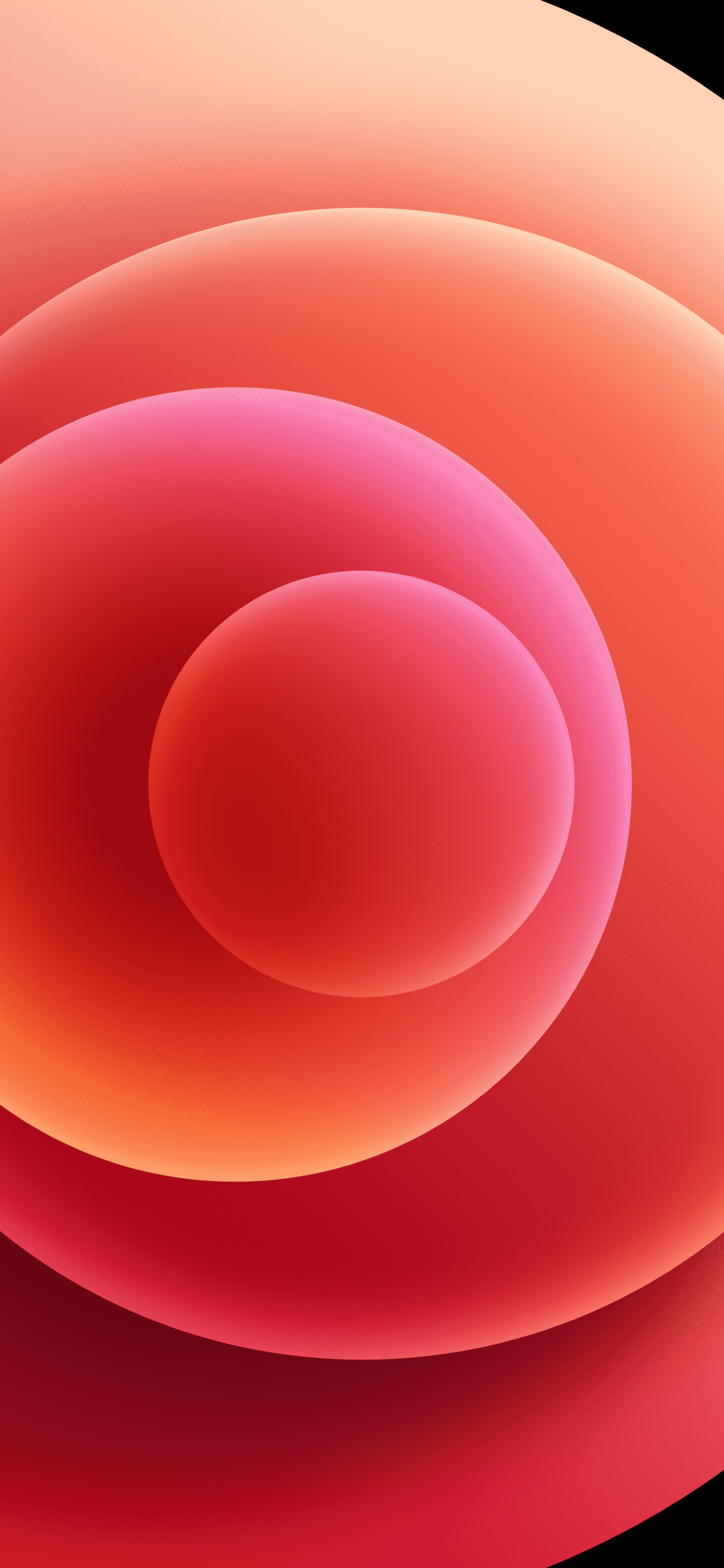 Konzentrische Kreise, Abstrakt, Farbverlauf, Minimalismus, Full HD, Handy-Hintergrundbild